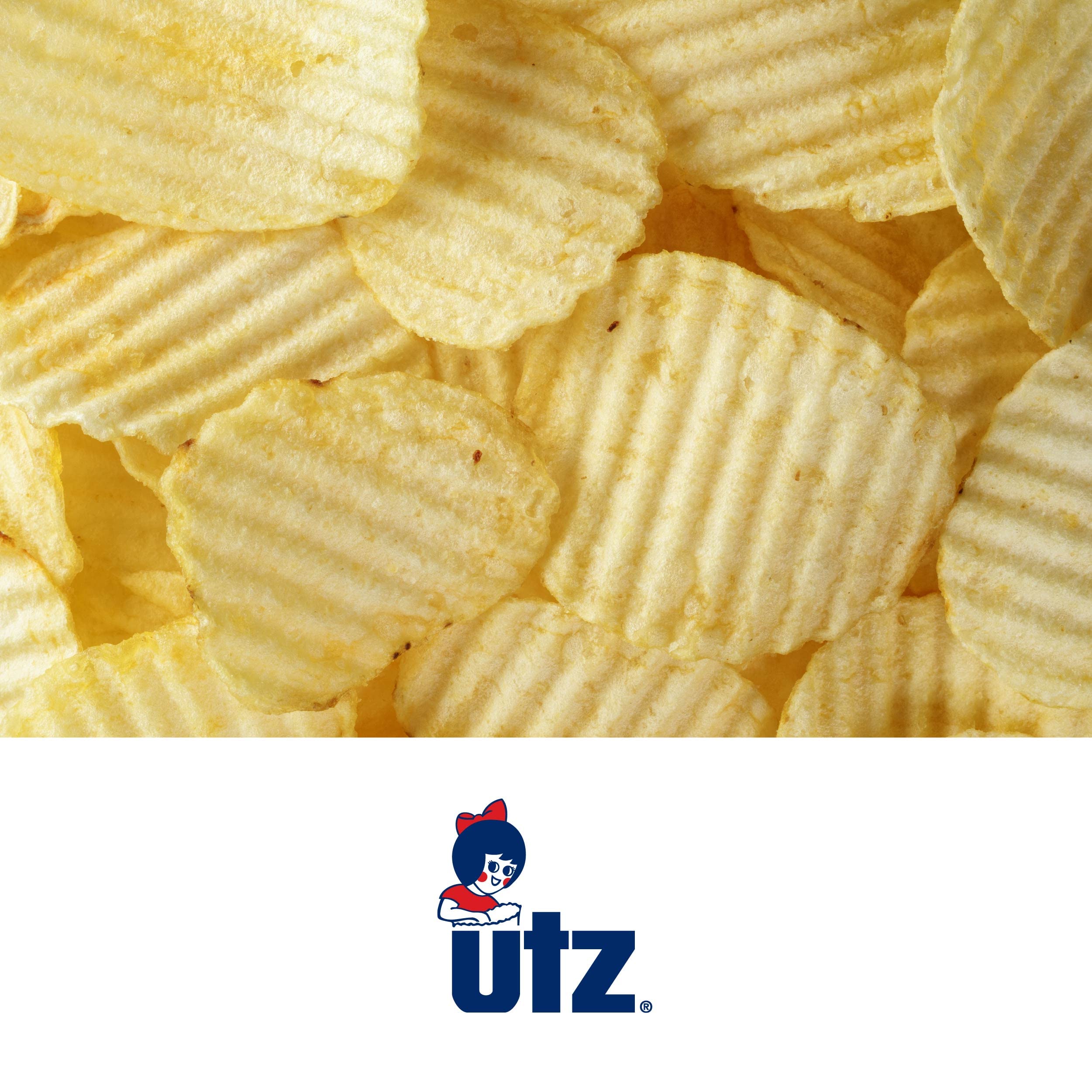 Utz Ripples Original Crispy Potato Chips - 42 Count (Pack of 1) | Gluten Free, Crunchy Snacks for On-the-Go | Perfect for Lunchboxes, Office Snacks & Road Trips