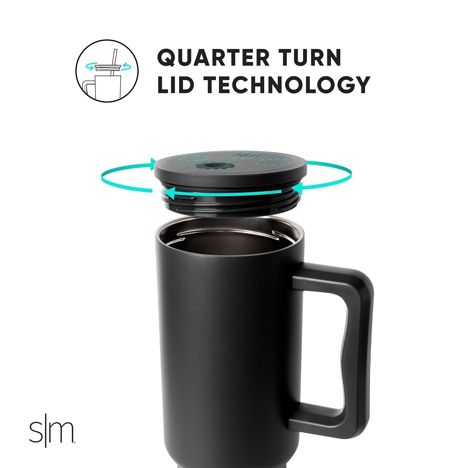 Trek Tumbler Straw Lid - Leak-Proof Stainless Steel Travel Mug Cover with Reusable Straw - Perfect for Hiking, Camping & Outdoor Adventures