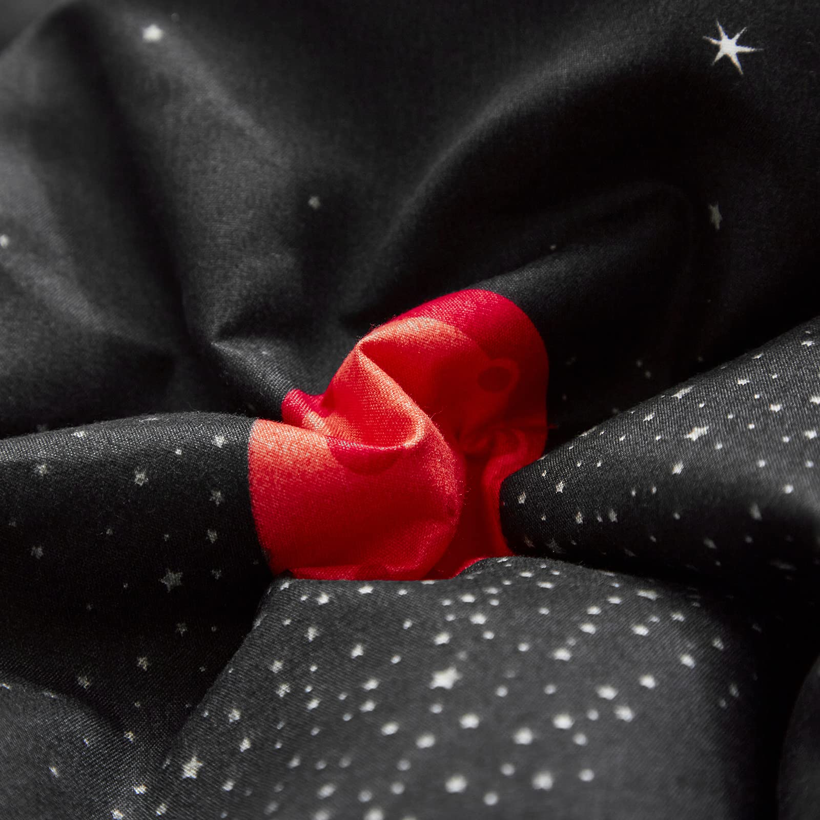 UOZZI 4-Piece Toddler Bedding Set - Black Space Theme with Stars & Planets | Soft Comforter, Fitted Sheet, Flat Sheet & Pillowcase | Perfect for Kids' Room, Nursery & Space-Themed Decor