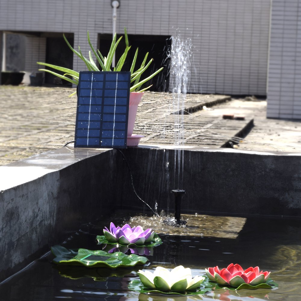 Maizoon Solar Fountain with Panel Water Pump - Outdoor Bird Bath Solar Kit for Small Pond, Garden, Patio & Fish Tank | Perfect for Backyard Decor, Bird Attraction & Water Feature Enhancement