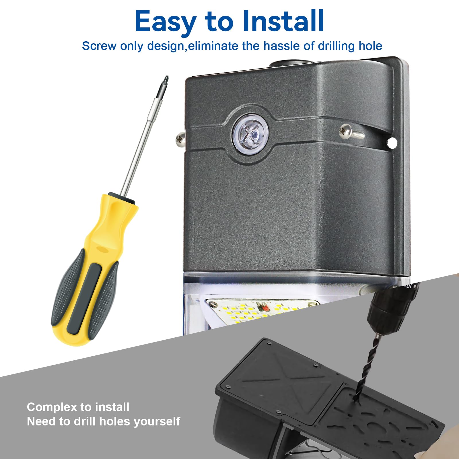 Upgrade 35W Dusk to Dawn Outdoor LED Wall Pack Lights with Photocell Sensor - 4750LM 5000K Bright Flood Lights for House, Garage, Warehouse (ETL Certified, 4 Pack) - Perfect for Security Lighting, Driveway Illumination & Commercial Buildings
