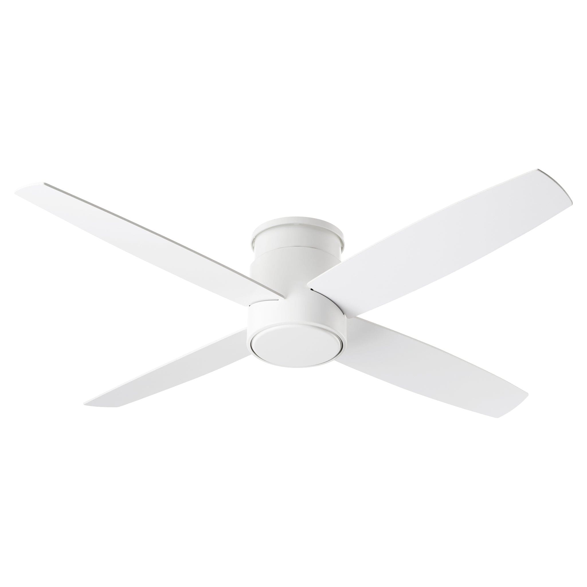 52 Inch Low Profile Ceiling Fan with Remote - Oxygen 3 102 20 OSLO HUGGER in Polished Nickel - Perfect for Bedroom, Living Room & Indoor Spaces