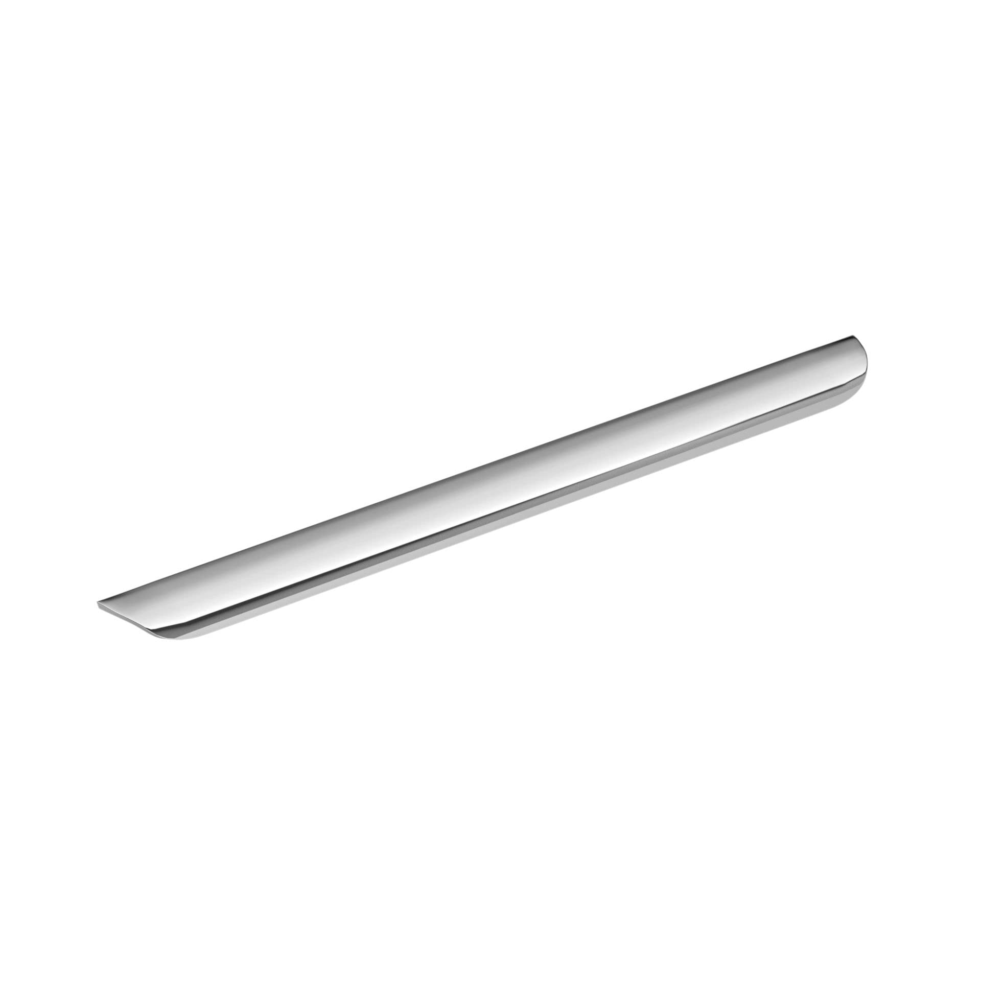 Richelieu Hardware 7975384140 Portree Collection 15 1/8-inch (384 mm) Chrome Modern Cabinet & Drawer Finger Pull Handle - Kitchen, Bathroom, Furniture Upgrade - Perfect for Cabinets, Dressers, Vanities & Home Renovation