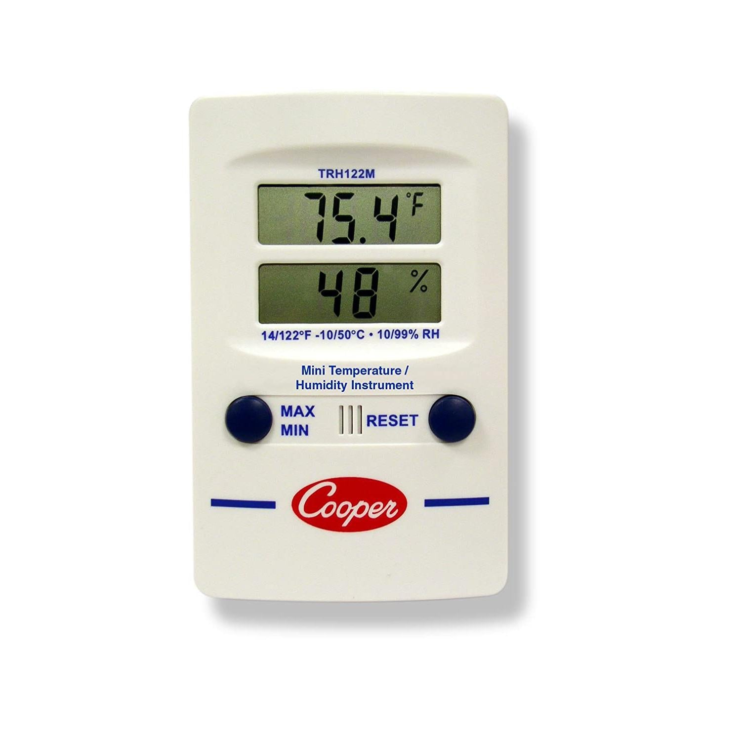 Cooper Atkins Digital Mini Thermometer with Dual Display - Accurate Indoor/Outdoor Temperature Gauge for Home, Kitchen, Office, and HVAC Use