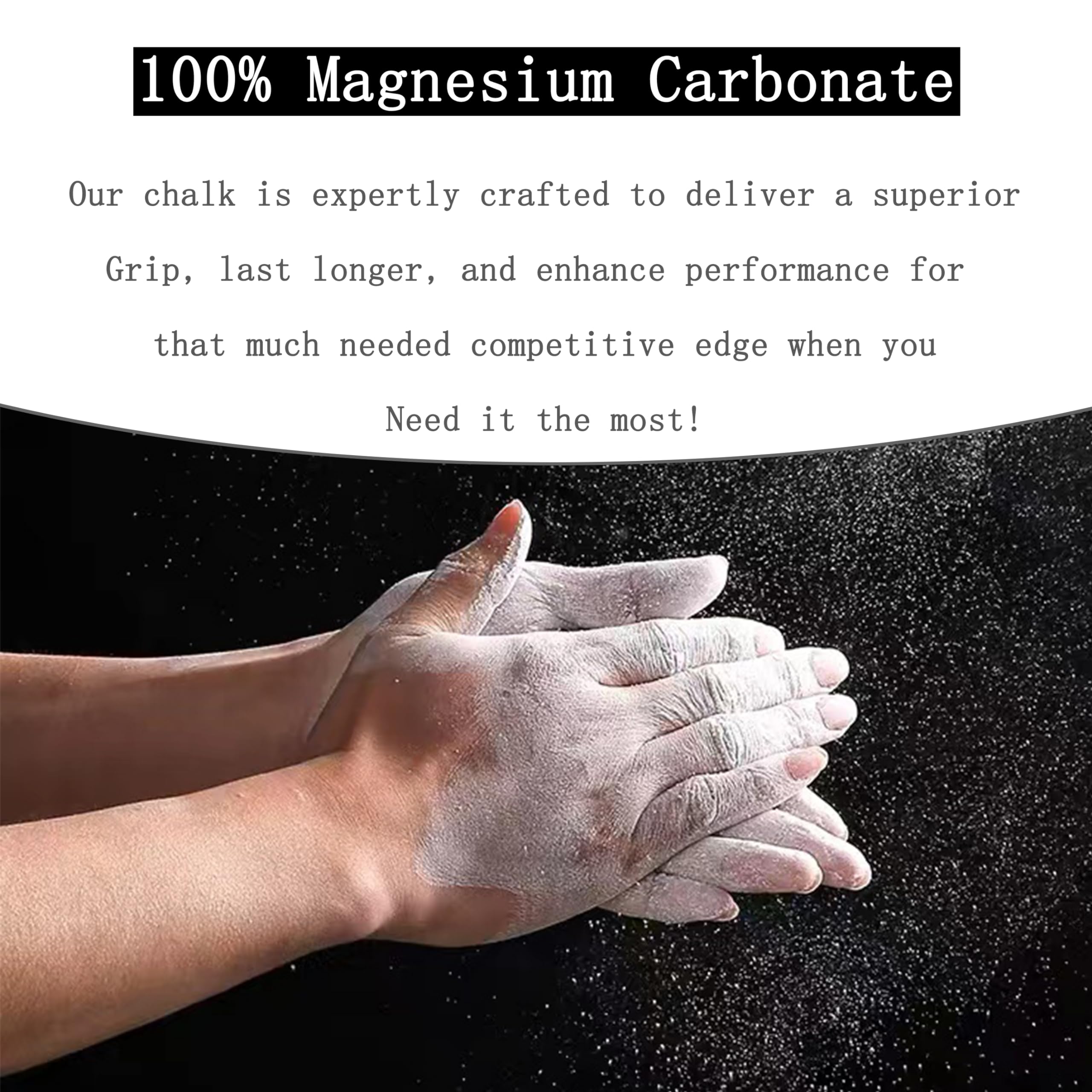 Premium 6oz Gymnastics Chalk Balls (2-Pack) - Magnesium Carbonate Chalk for Weightlifting, Rock Climbing & Gym Workouts | Non-Slip Grip Enhancer for Better Performance | Ideal for CrossFit, Bouldering & Strength Training