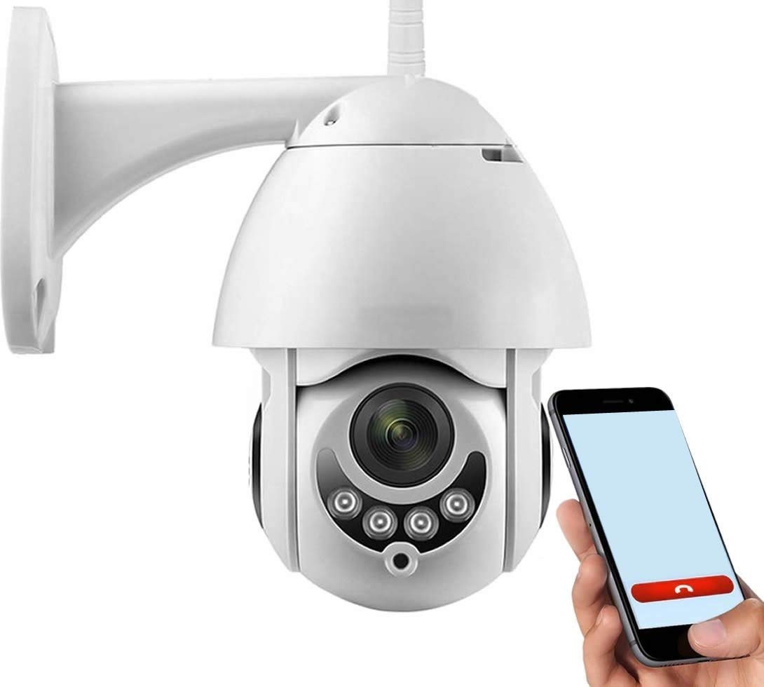Wireless Motorized IP Security Camera for iOS & Android - 1080p HD WiFi Surveillance with Motion Detection - Ideal for Home, Office & Outdoor Monitoring