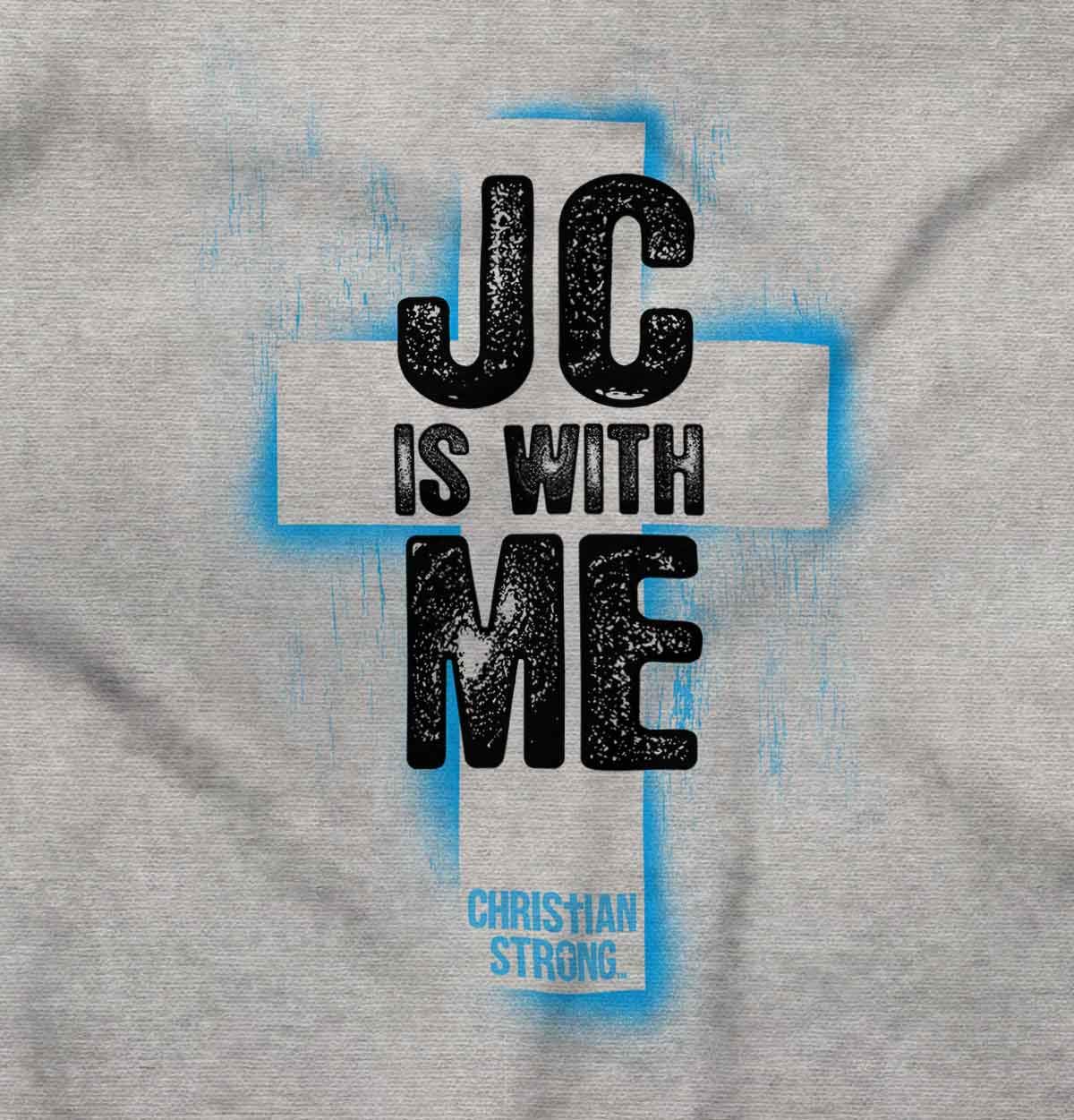 Christ is with Me Christian Faith Graphic T-Shirt for Men & Women - Inspirational Religious Apparel for Church, Bible Study & Daily Wear