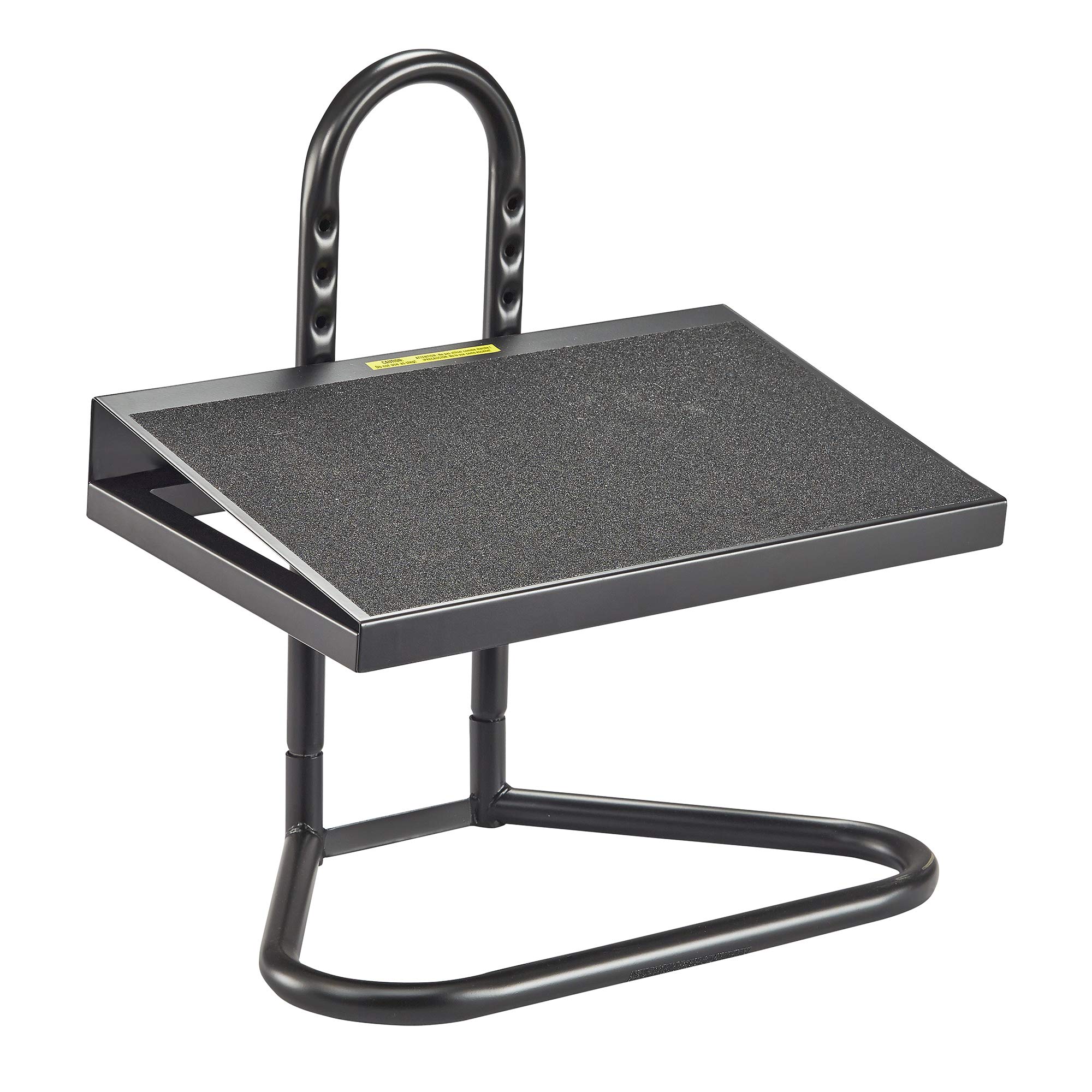 Safco 5124 Task Master Adjustable Footrest - 9-Position Ergonomic Foot Rest with Textured Platform & Steel Frame - Relieves Pressure for Sitting or Standing - Perfect for Home Office, Classroom & Workspace Use