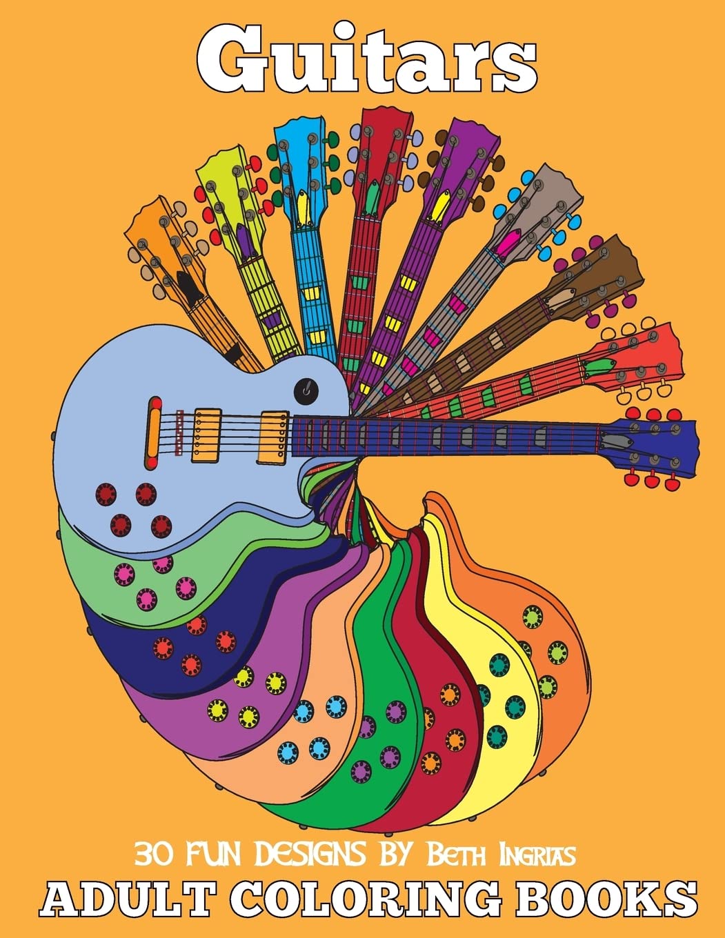 Best Adult Coloring Books with Guitar Designs - Stress Relief & Relaxation for Music Lovers | Perfect for Art Therapy, Mindfulness, and Creative Hobbies