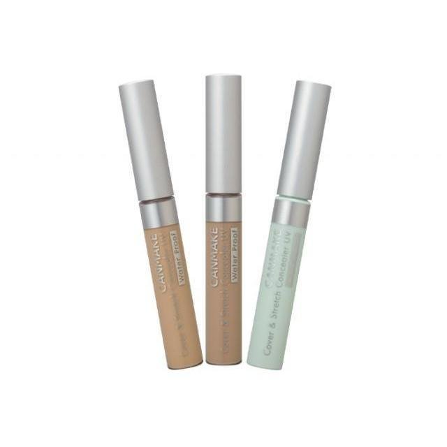 Canmake Cover & Stretch Concealer UV 7.5g - 01 Light Beige | Long-Lasting Full Coverage Concealer with SPF for Dark Circles & Blemishes | Perfect for Everyday Makeup & Touch-Ups