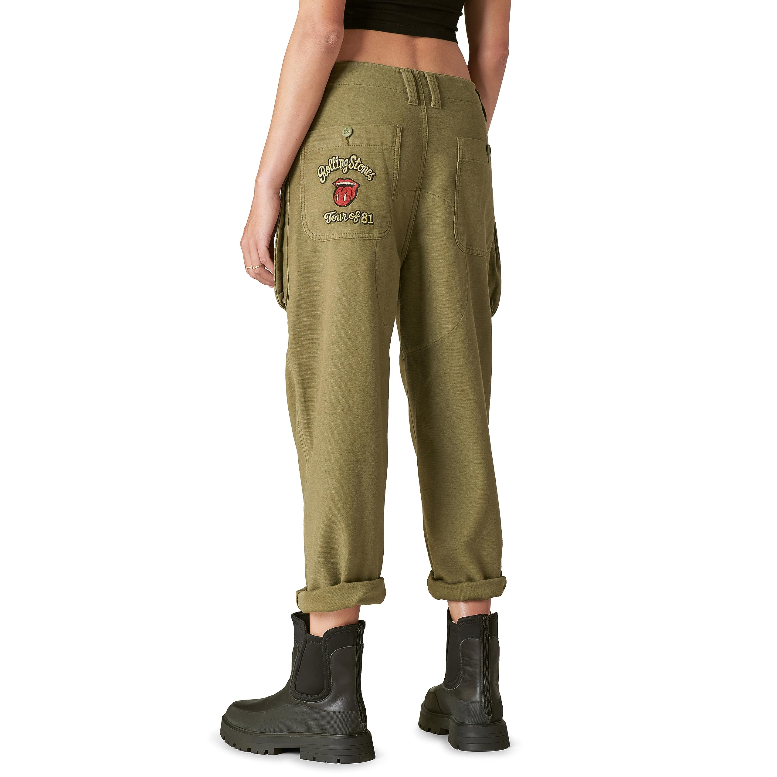 Lucky Brand Women's Rolling Stones Utility Pants - Comfortable Casual Stretch Trousers for Everyday Wear | Perfect for Work, Travel & Outdoor Activities