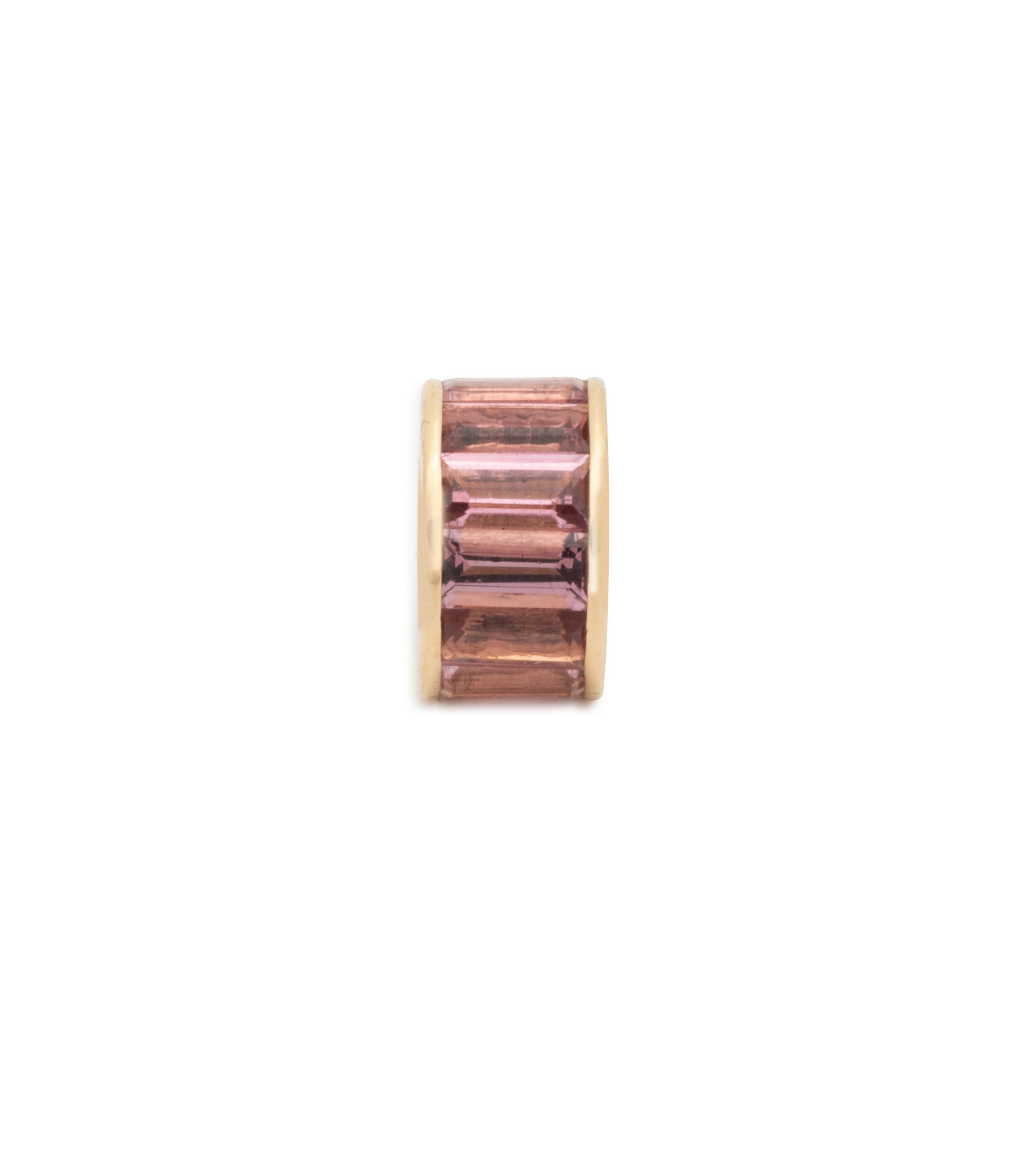 Pink Tourmaline Baguette Necklace - Heartbeat Love Pendant for Women | Romantic Gift for Anniversary, Valentine's Day & Special Occasions