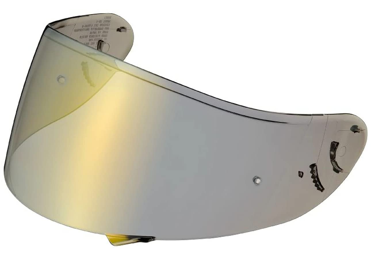 Shoei C-W1 Pinlock Anti-Fog Helmet Visor Shield - Gold, One Size Fits All - Perfect for Motorcycle Riding in Cold & Rainy Weather