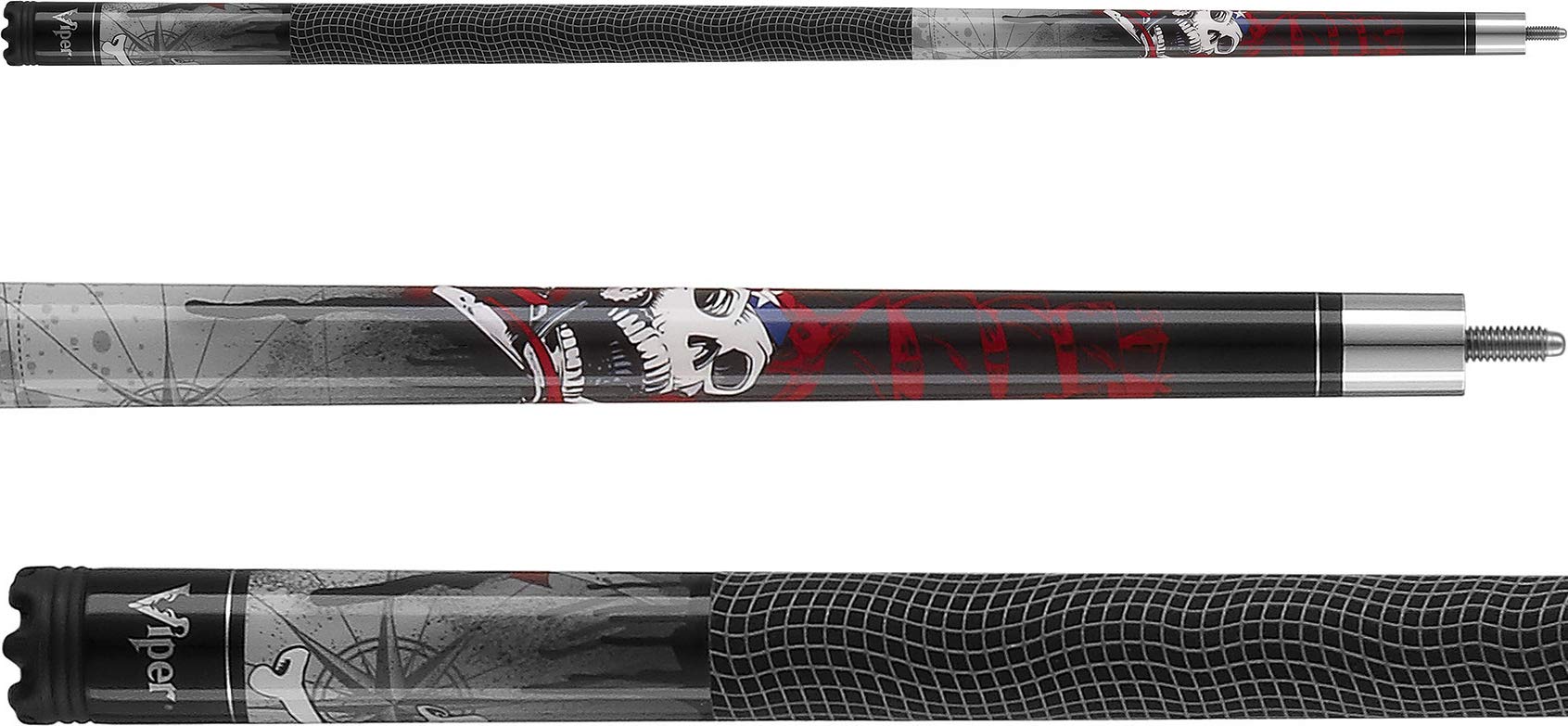 Viper Revolution Outlaw 58-Inch 2-Piece Billiard Pool Cue Stick - Professional Quality for Home Game Rooms, Bars, and Tournaments