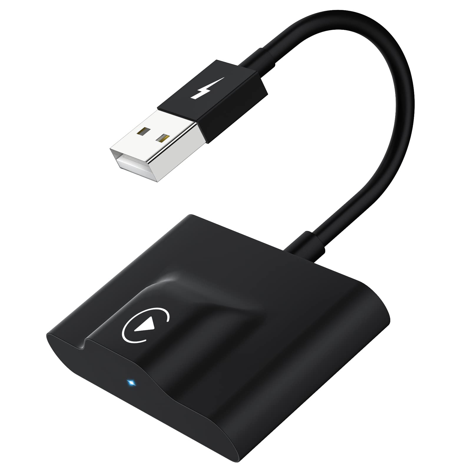 2024 Wireless CarPlay Adapter - Plug & Play Dongle for Factory Wired CarPlay, Converts to Wireless Fast & Easy, Compatible with 2015+ Cars & iPhone iOS 10+ (Perfect for Commuting, Road Trips & Hands-Free Driving)