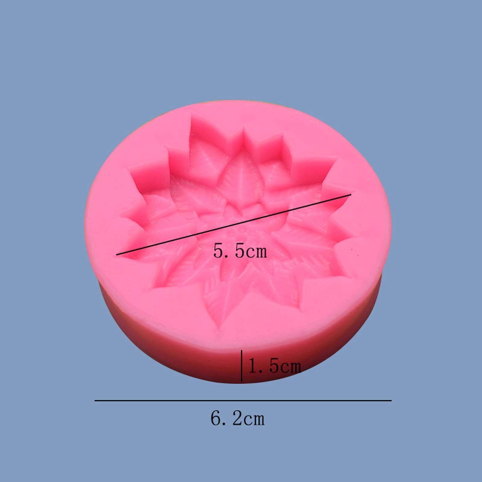 2 Pcs Flower Silicone Molds for Soap Making - DIY Handmade Soap, Cake, Chocolate, Biscuit & Pudding Molds - Perfect for Home Baking, Wedding Favors & Gift Making