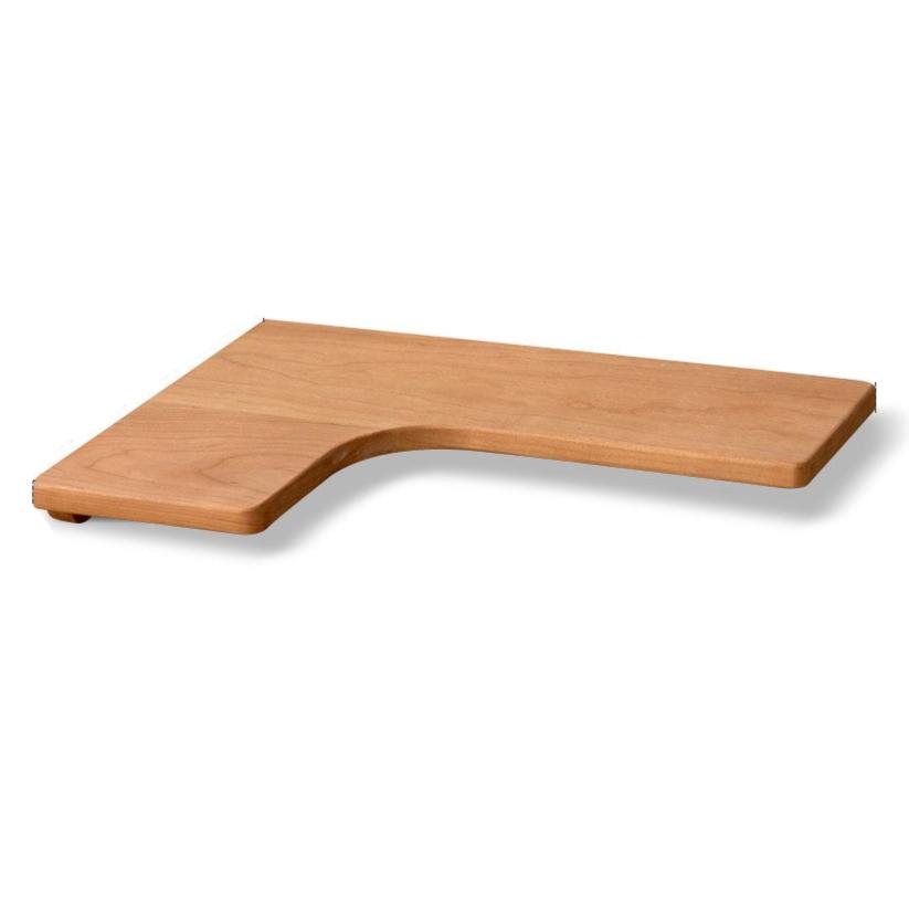 15.4x11.4x1.4 inch / 39x29x3.5 cm / cherry color / cherry corner shelf - right long 3 pcs