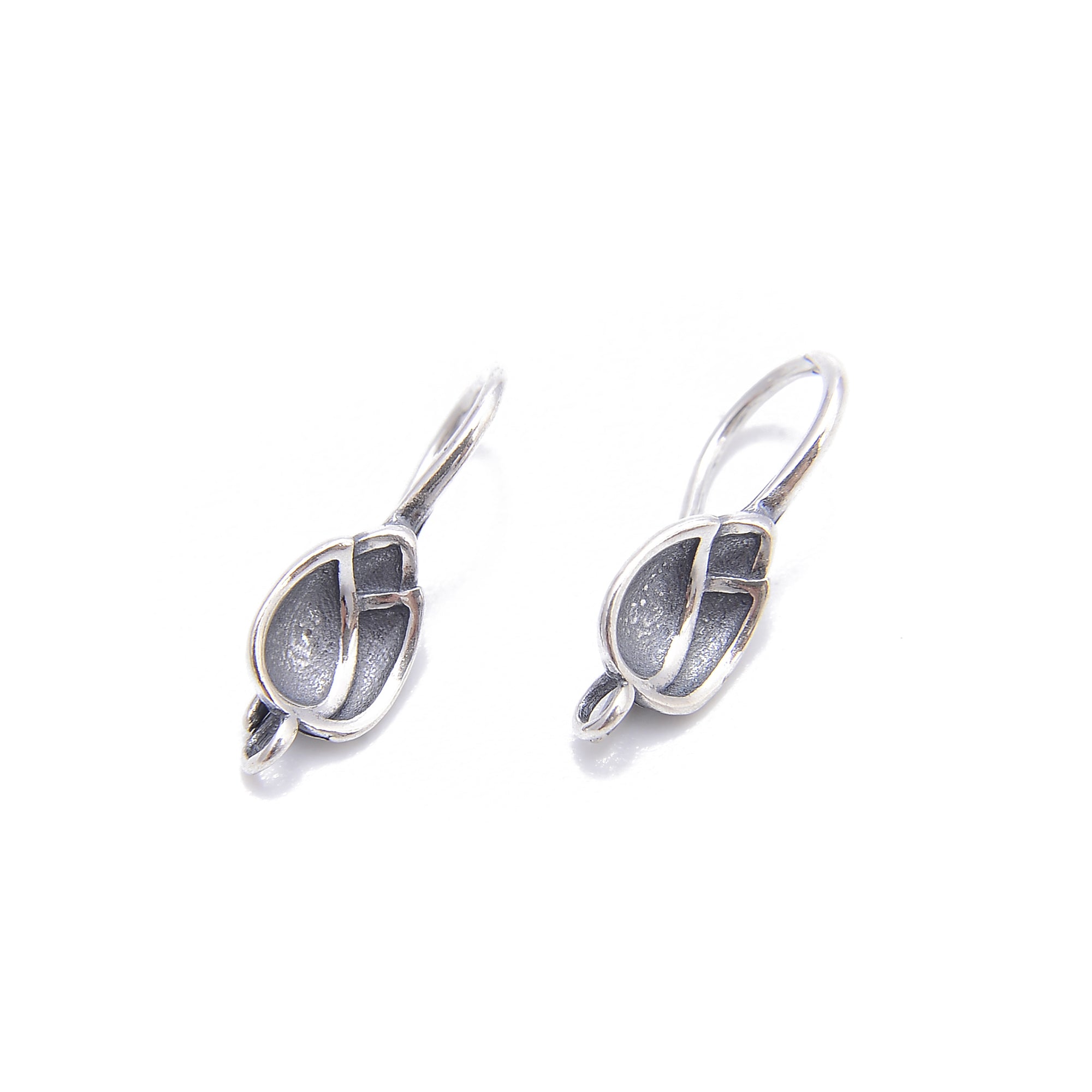 925 Sterling Silver Anti-Tarnish Lotus Hook Earrings - 6x18mm (6 Pcs/Bag) - Perfect for Daily Wear, Gift Giving & Special Occasions