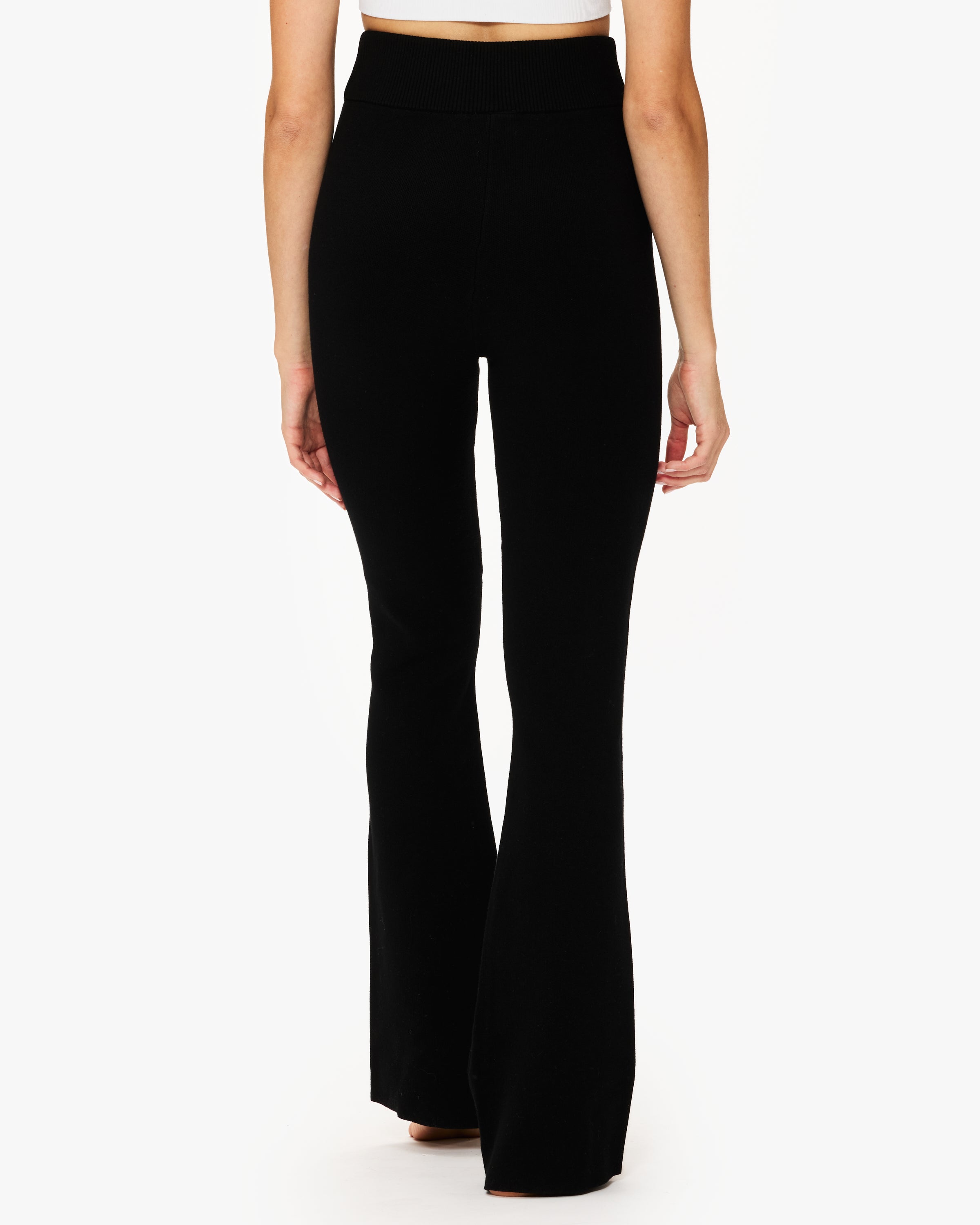 Lune Olly Flare Pants for Women - High Waisted Wide Leg Trousers with Pockets - Perfect for Casual Wear, Office Outfits & Date Night Looks