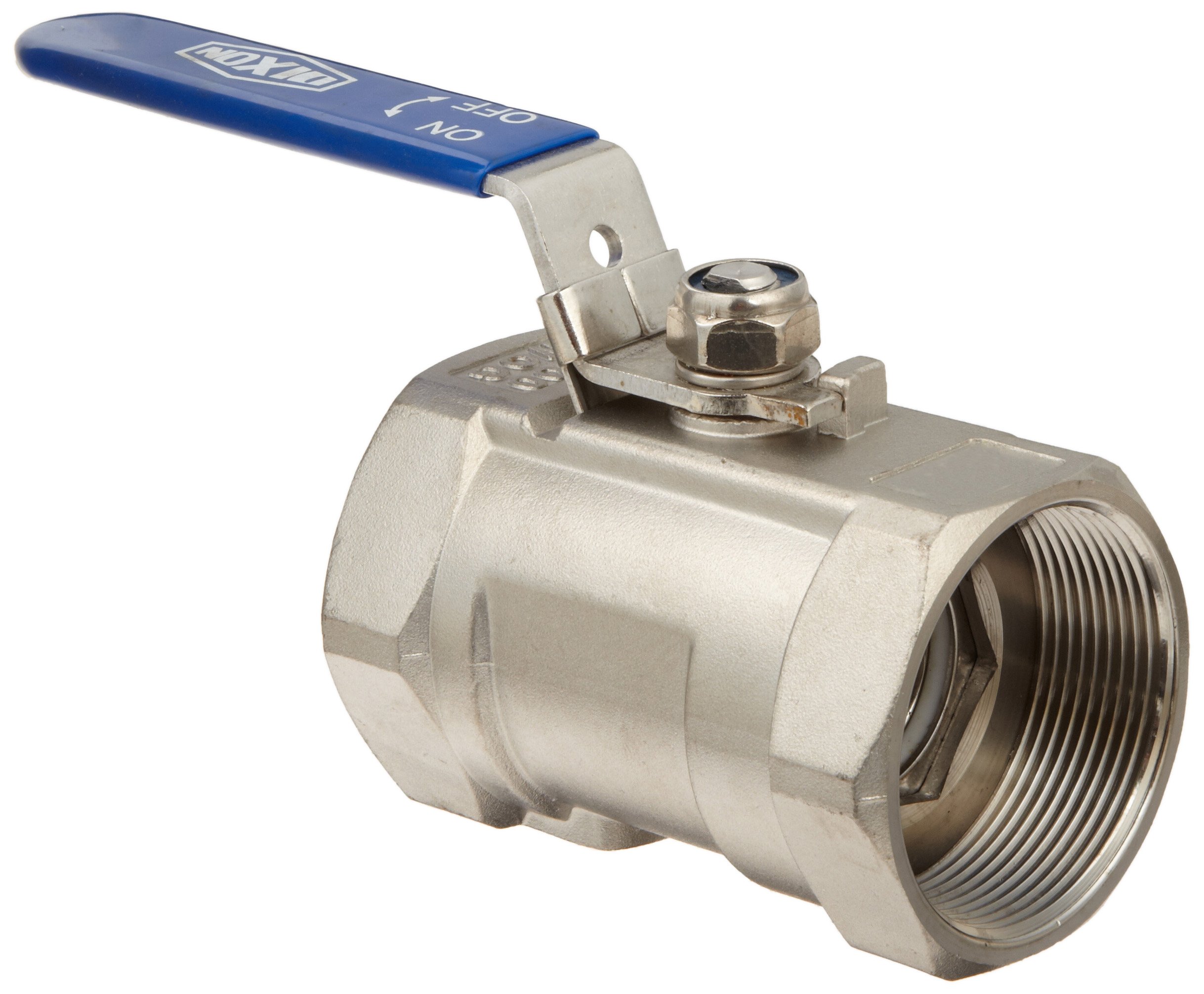 Dixon SSLBV200SP 2 Inch Stainless Steel 316 Ball Valve - NPT Female Thread - High Pressure Corrosion Resistant for Water, Oil & Gas Applications