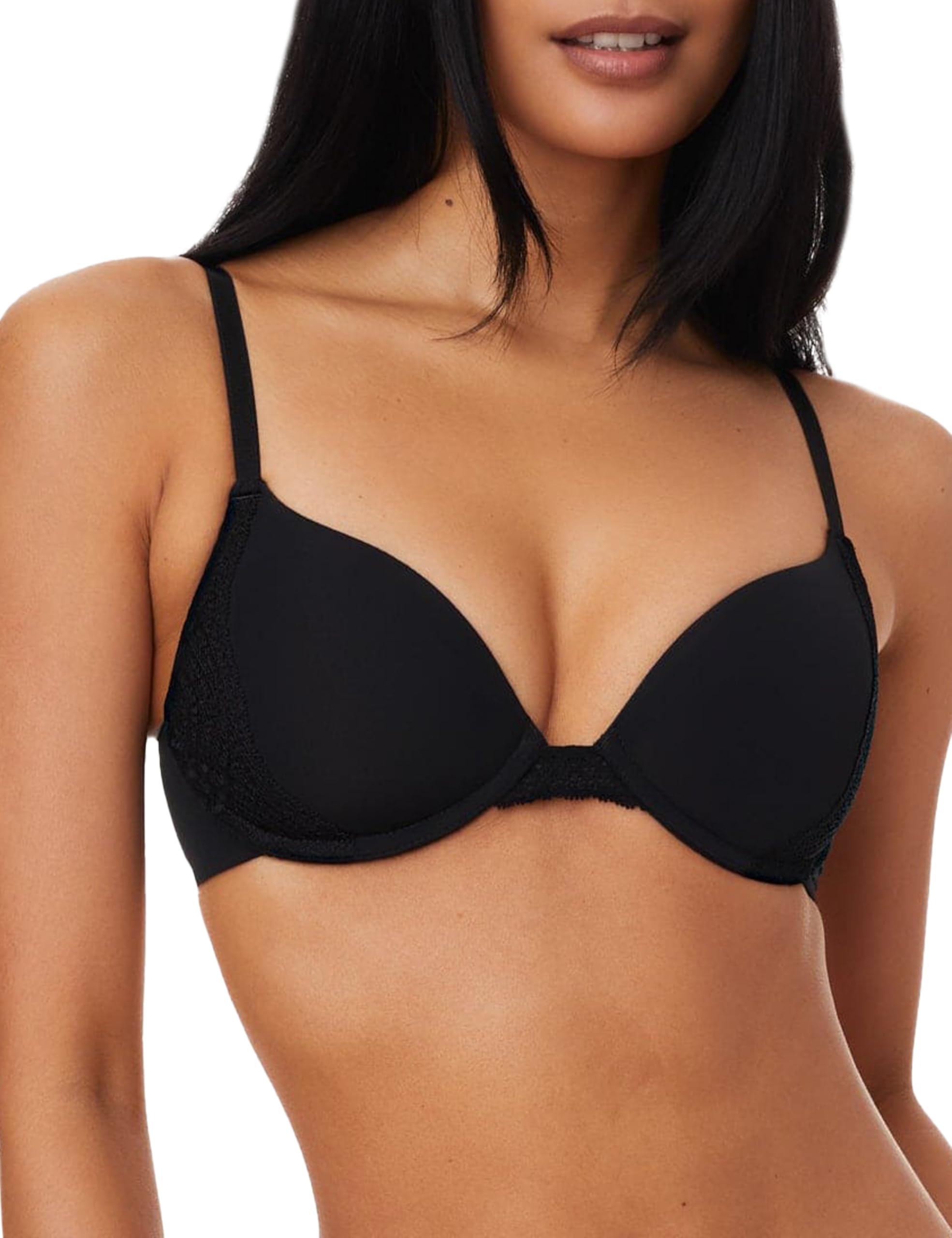 Pepper Push Up Bra for Women - Lace Lift Up Bra with Zero Gaps, Silky Fabric & Underwire Support (30A-40B) | Perfect for Everyday Wear, Date Nights & Special Occasions