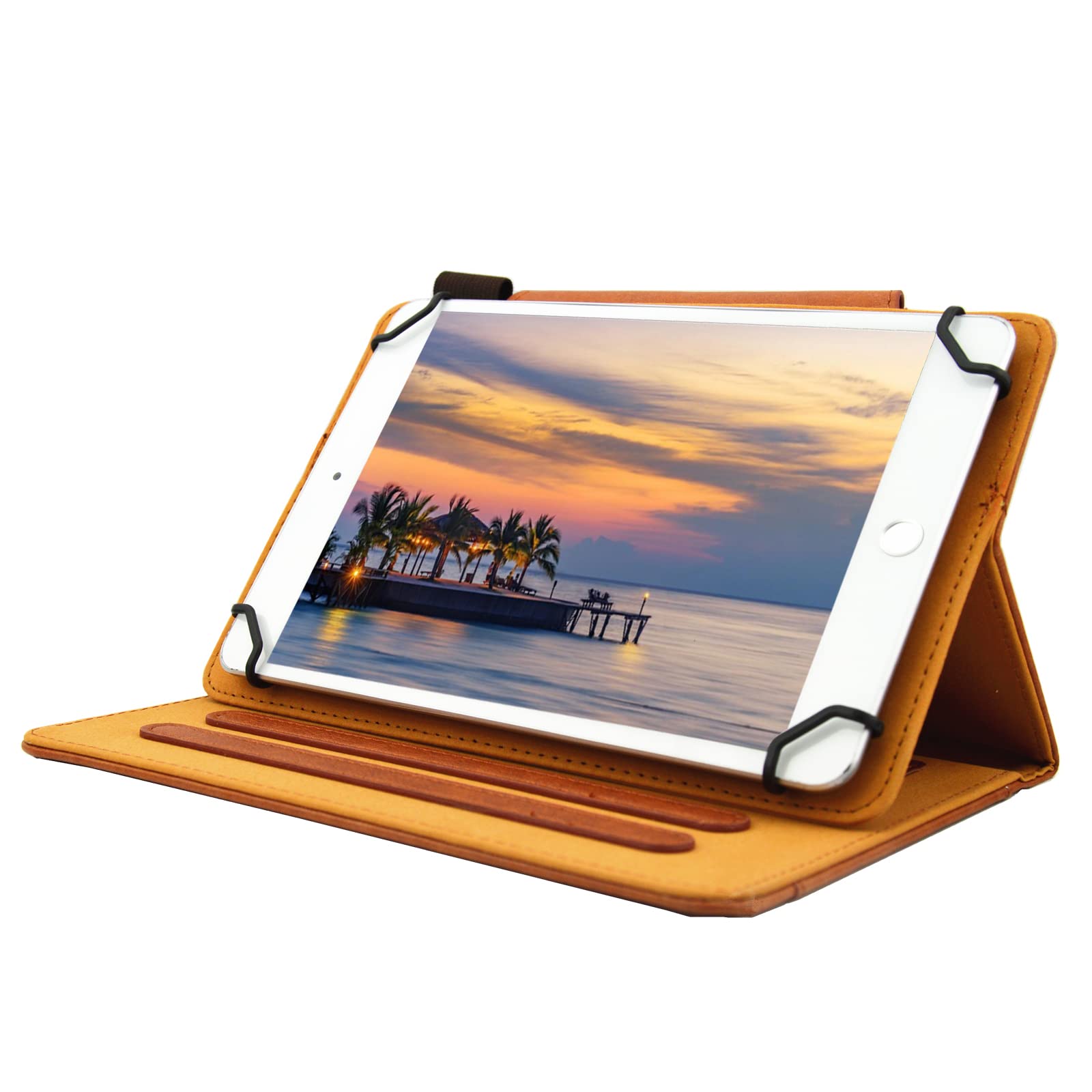 10 Inch Universal Tablet Case - Premium Leather Cover for iPad, iPad Air, Samsung & More 9-10.9