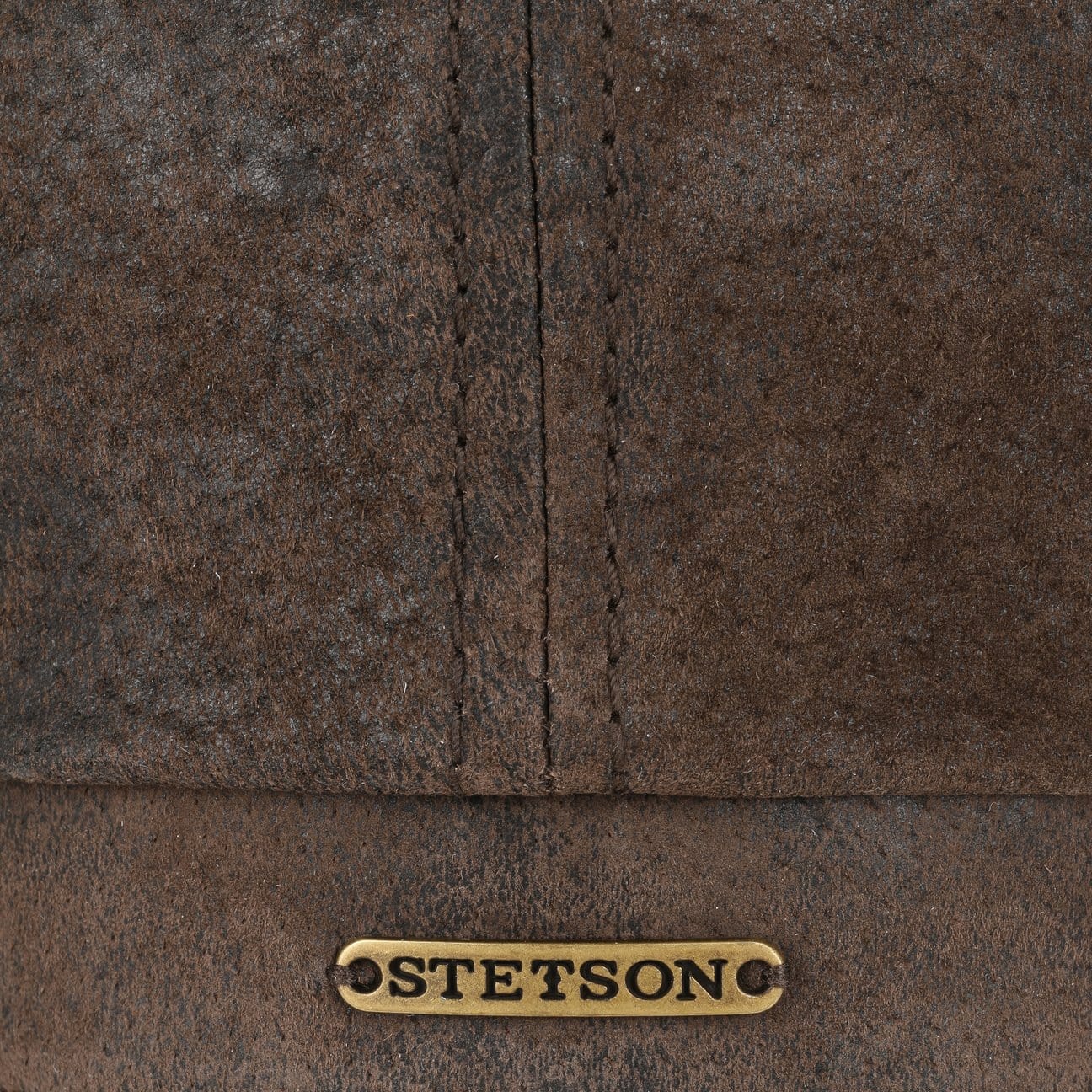 Stetson Hatteras Pigskin Leather Newsboy Cap – Vintage Style Men's Hat for Casual Wear & Outdoor Adventures