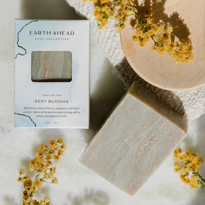 Luxury Vegan Bar Soap with Buddha Design - Natural, Handmade, Cruelty-Free for Spa, Meditation & Gift Giving