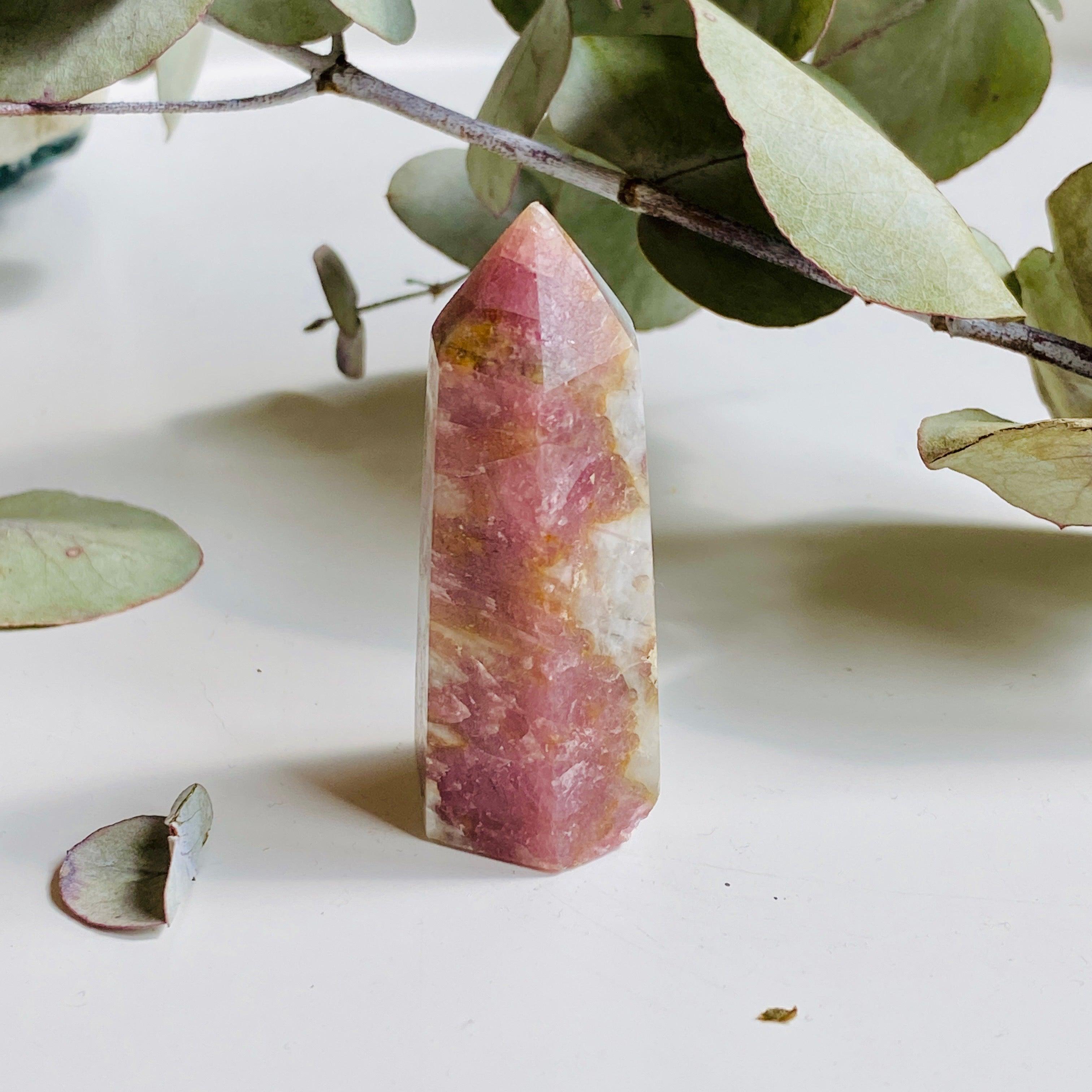 Natural Pink Tourmaline in Schist - Small Point Specimen c1450 | Gemstone Collection, Healing Crystals & Mineral Display for Home Decor