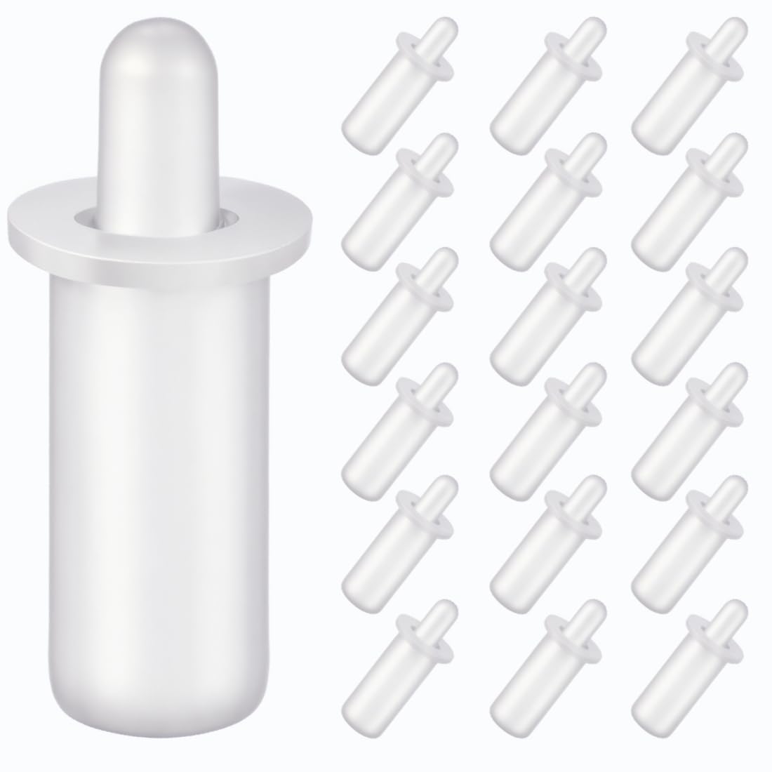 120Pcs White Shutter Repair Pins - Spring Loaded Blind Repair Bolts for Plantation Louver Shutters Replacement | Durable Fix for Broken Window Shutters & DIY Home Improvement Projects