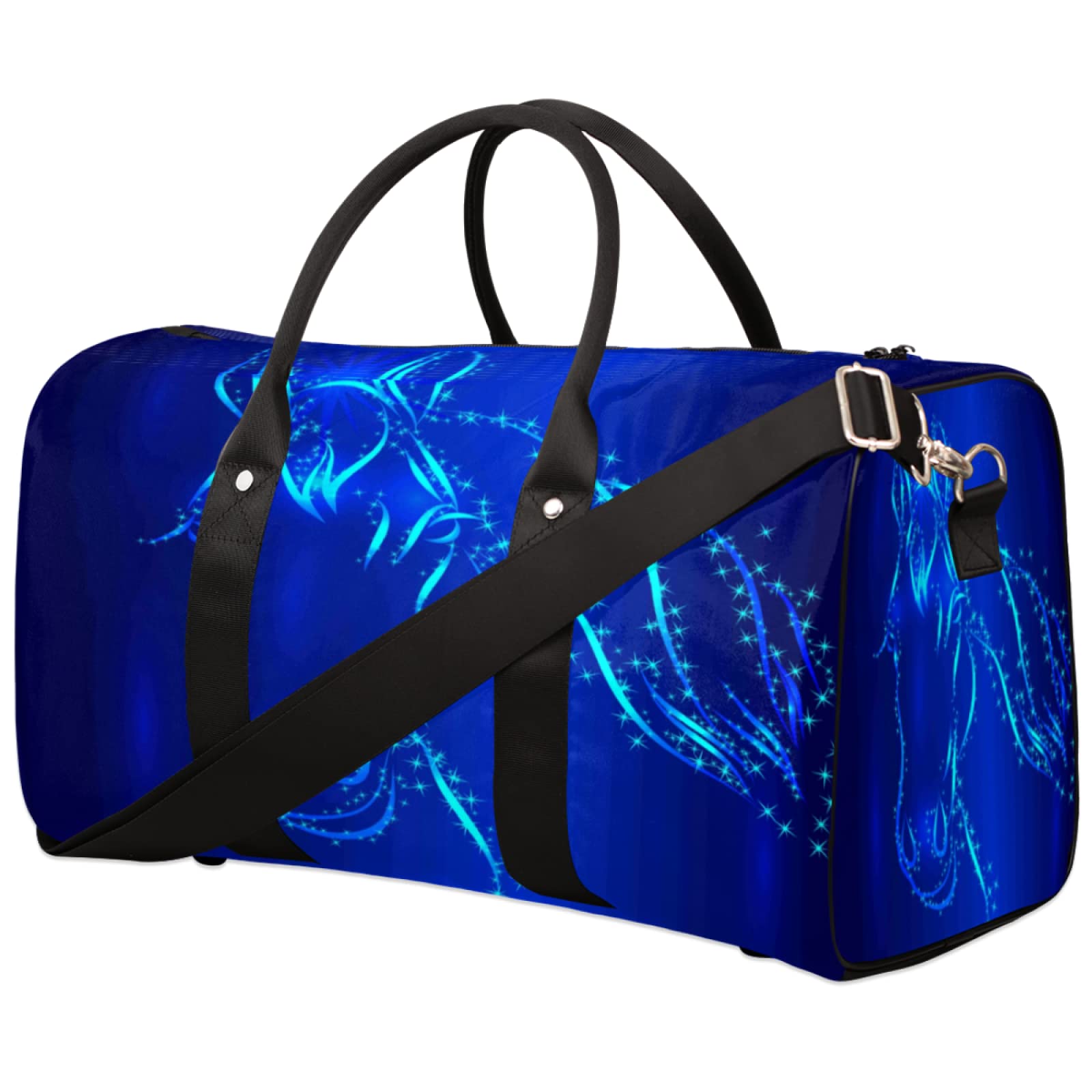 **Foldable Large Travel Duffel Bag for Men & Women - Horse Design Gym Bag for Yoga, Sports, Overnight & Weekend Trips - Perfect for Holidays & Outdoor Adventures**