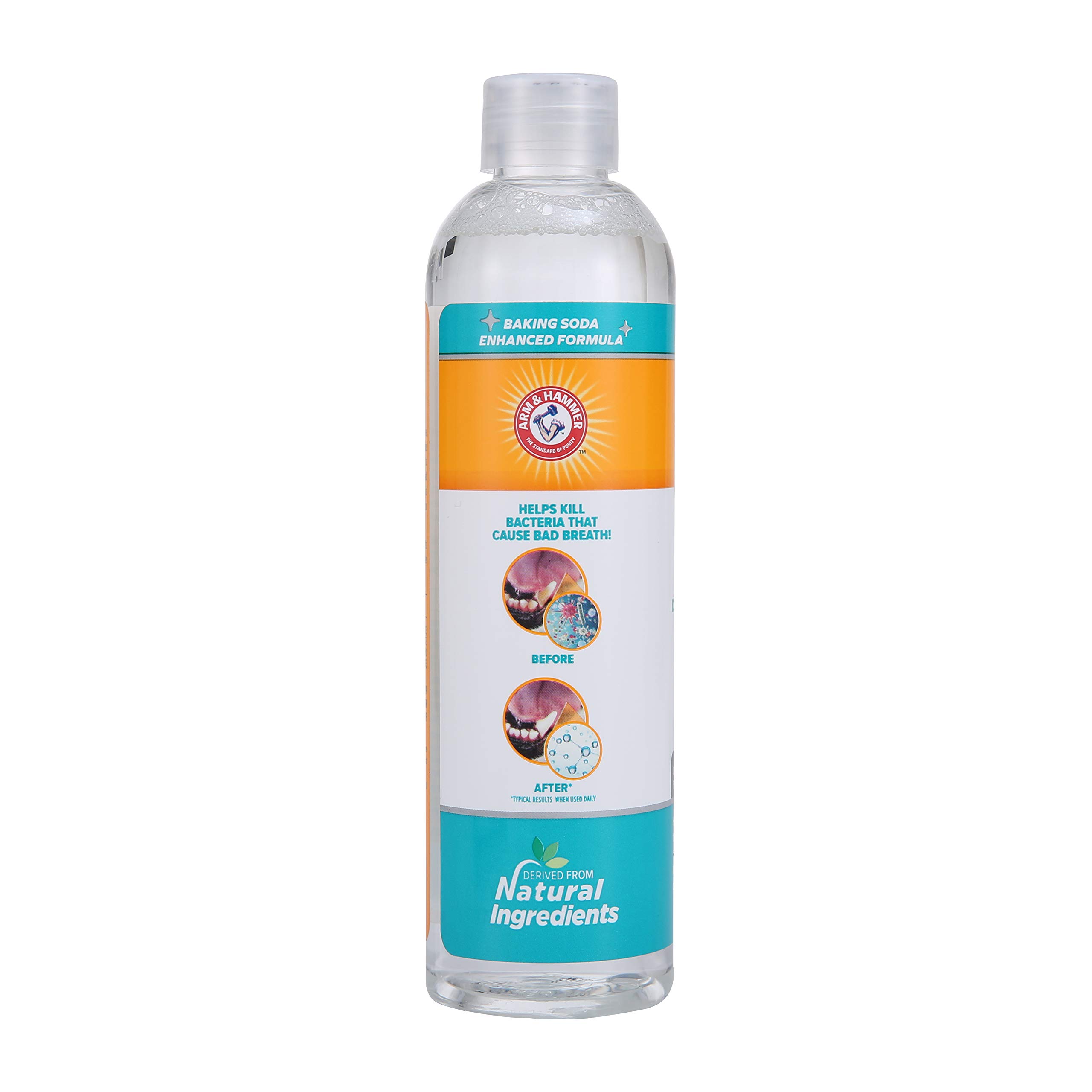 Arm & Hammer for Pets Advanced Care Dental Water Additive for Cats – Odorless & Flavorless Teeth Cleaning Solution (8oz, 24 Pack) | Freshens Breath & Reduces Plaque – Perfect for Multi-Cat Households & Daily Oral Care Routine