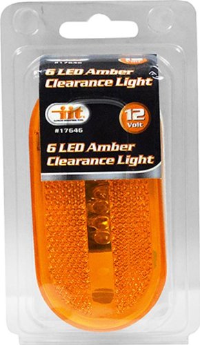 17646 6 LED Clearance Light - 12V Amber LED Marker Lights for Trucks, Trailers & RVs - Waterproof & Durable for Outdoor Use