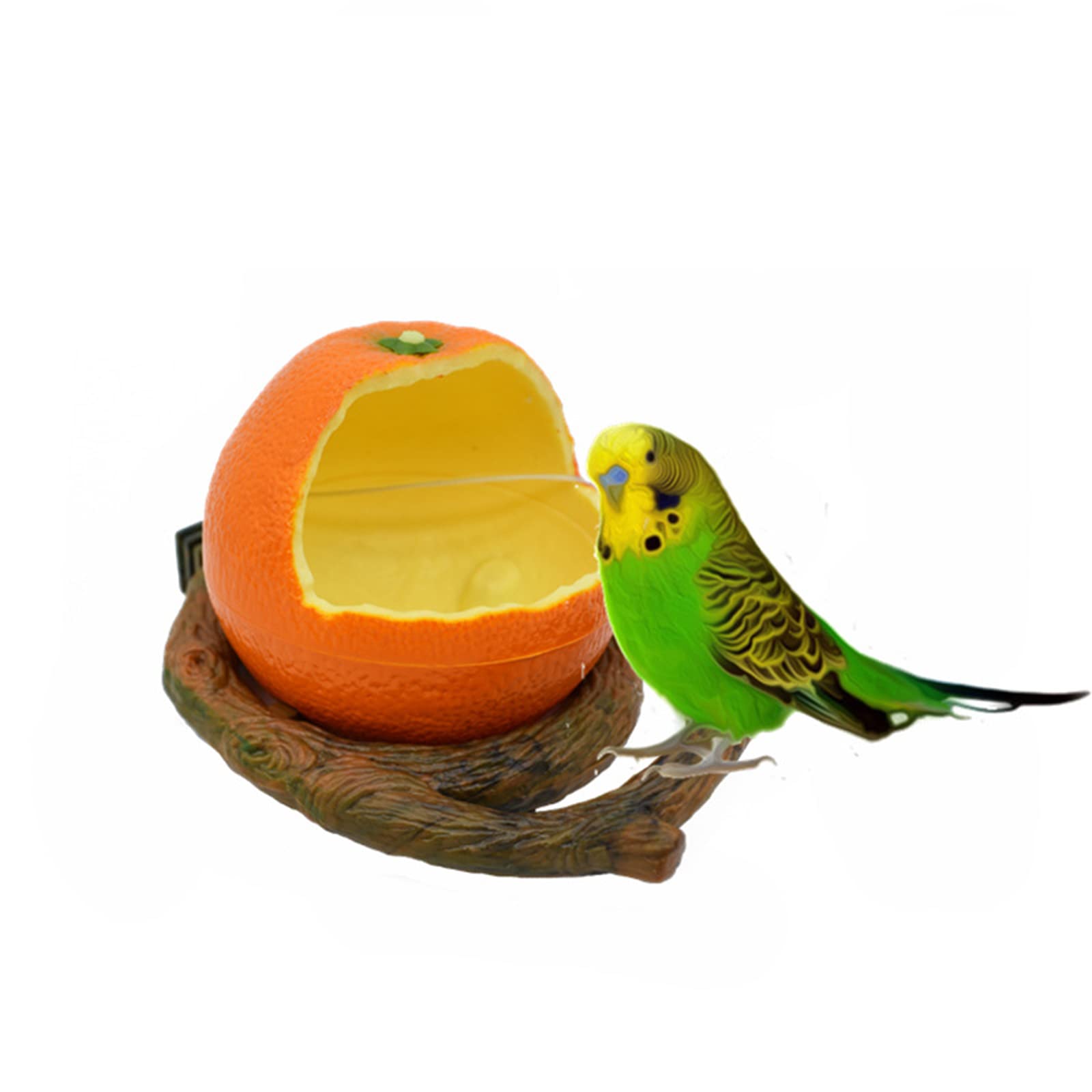 Fruit-Shaped Caged Bird Feeder Bowl - Parrot Food & Water Dish for Small Birds, Drinking Cup Container with Cage - Perfect for Parakeets, Cockatiels & Pet Birds in Cages or Outdoor Aviaries