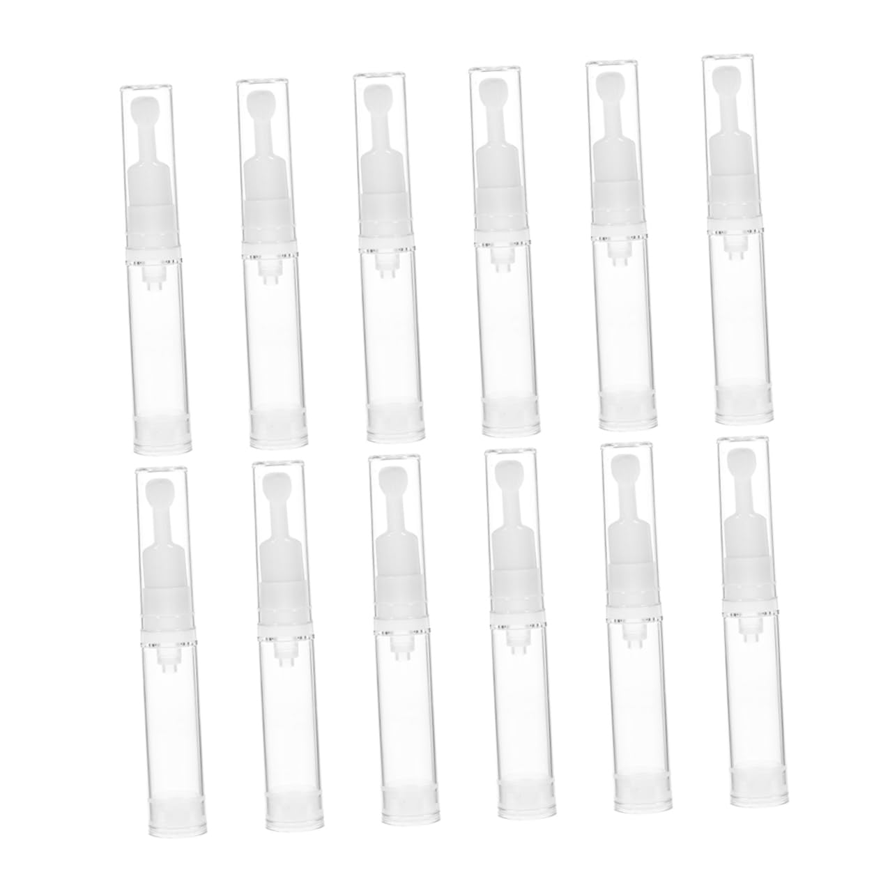 Beavorty 36 Pack Travel Size Airless Pump Bottles - Fine Tube Vacuum Bottles for Lotion, Cosmetic & Skincare (Ideal for Travel, Salon, Home Use & DIY Beauty Products)