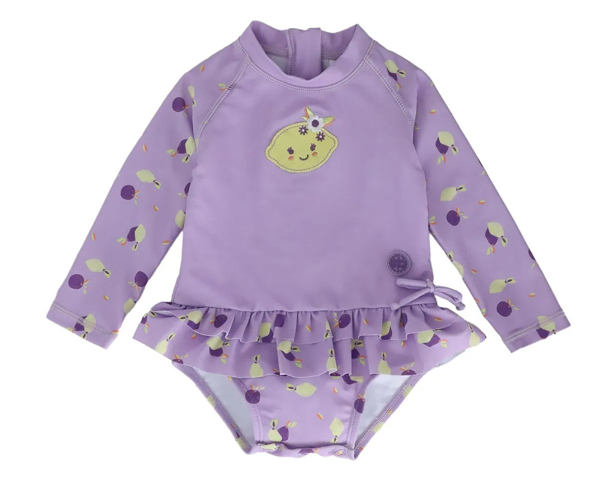 Calikids Baby Girls One Piece Swimsuit - UV Protection Swimwear for 6-24 Months | Perfect for Beach, Pool & Summer Outings