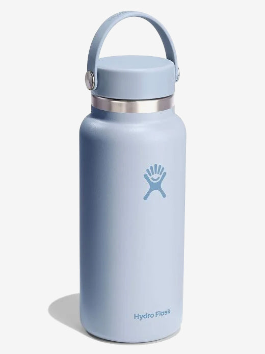 Hydro Flask 32oz Wide Mouth Water Bottle with Flex Cap - Vacuum Insulated Stainless Steel Thermos for Hot & Cold Drinks - Perfect for Surfing, Hiking, Camping and Outdoor Adventures