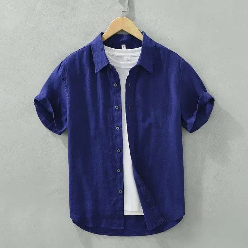 Antonio's Men's Loose Fit Short Sleeve Summer Shirt - Breathable Casual Button Down for Beach, Vacation & Outdoor Activities