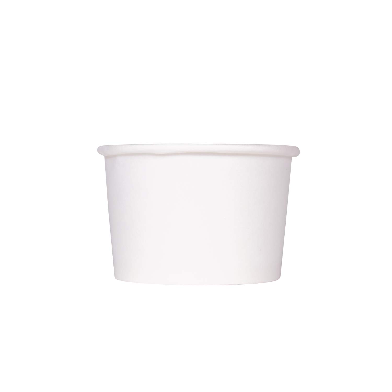 Premium 4oz (1000 ct) White Paper Ice Cream Cups - Ideal for Hot & Cold Foods, Gelato, Yogurt, and Snacks - Perfect for Parties, Dessert Shops, and Catering (C-KDP4W)