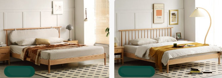 Solid Oak & Beech Wood Windsor Bed - Handcrafted Classic Wooden Bed Frame for Bedroom - Perfect for Master Bedroom, Guest Room & Cozy Farmhouse Style