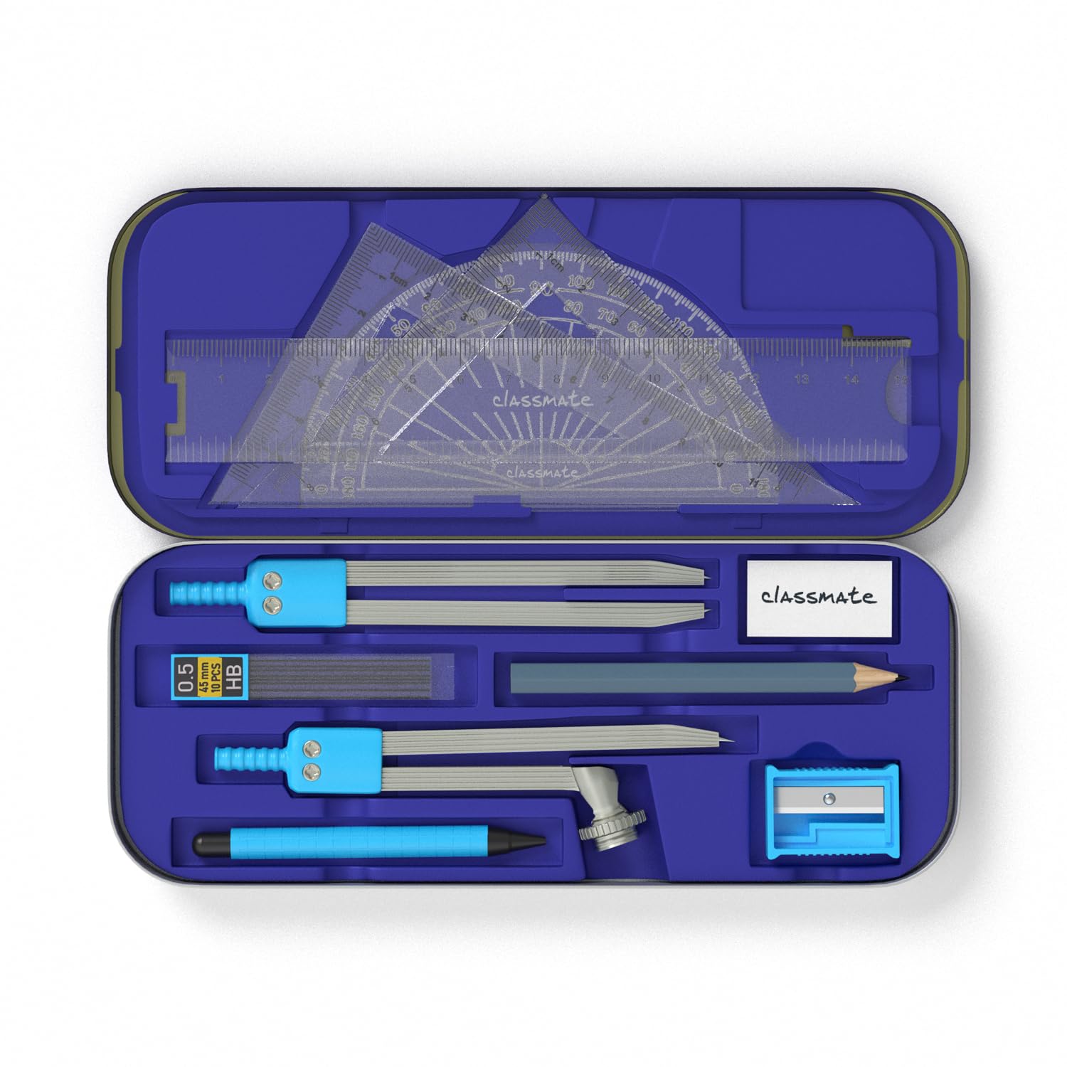 Archimedes Mathematical Drawing Instruments Set - Precision Geometry Tools for Students & Engineers - Perfect for Classroom, Engineering Drafting & Technical Drawing