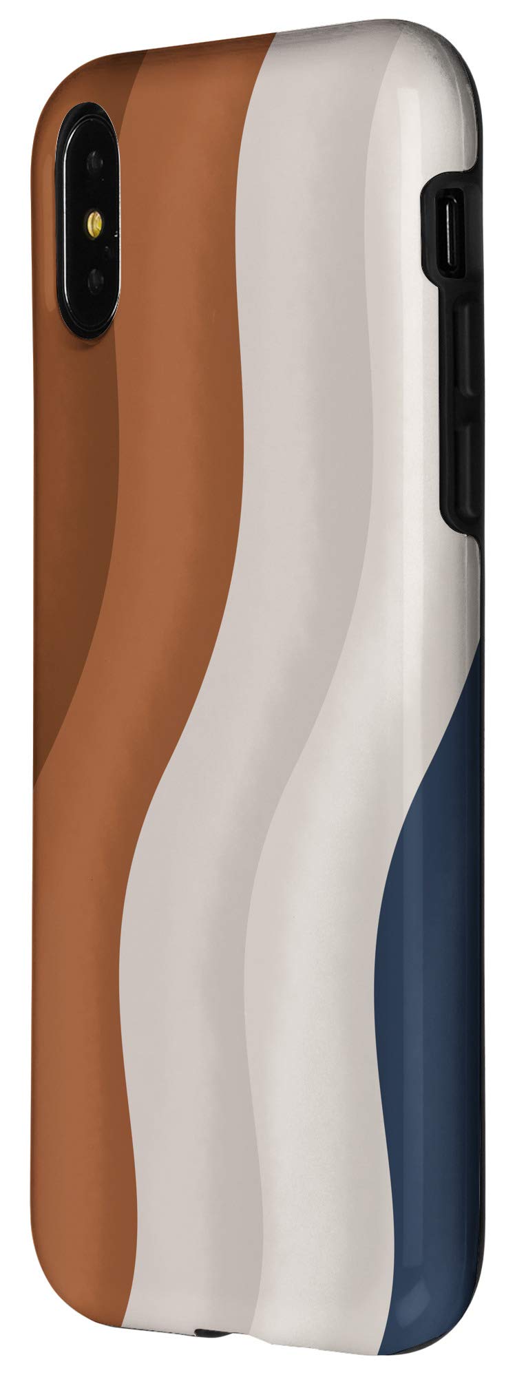 iPhone X/XS Minimalist Blush Pink Abstract Neutral Sand Waves Phone Case - Stylish & Protective Cover for Everyday Use, Travel, and Work