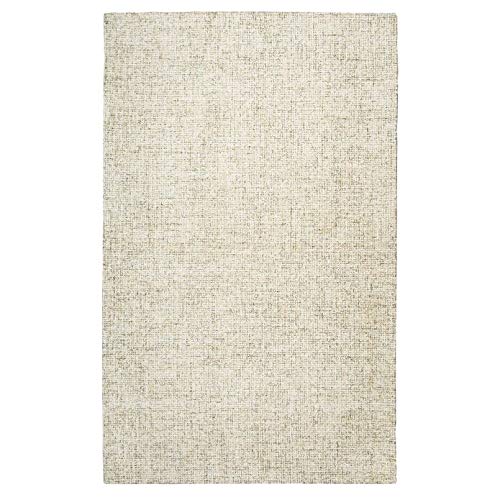 Overstock London Abstract Tweed Wool Hand-Tufted Area Rug - 10' x 10' Round, Grey - Soft & Durable for Living Room, Bedroom, or Office Decor