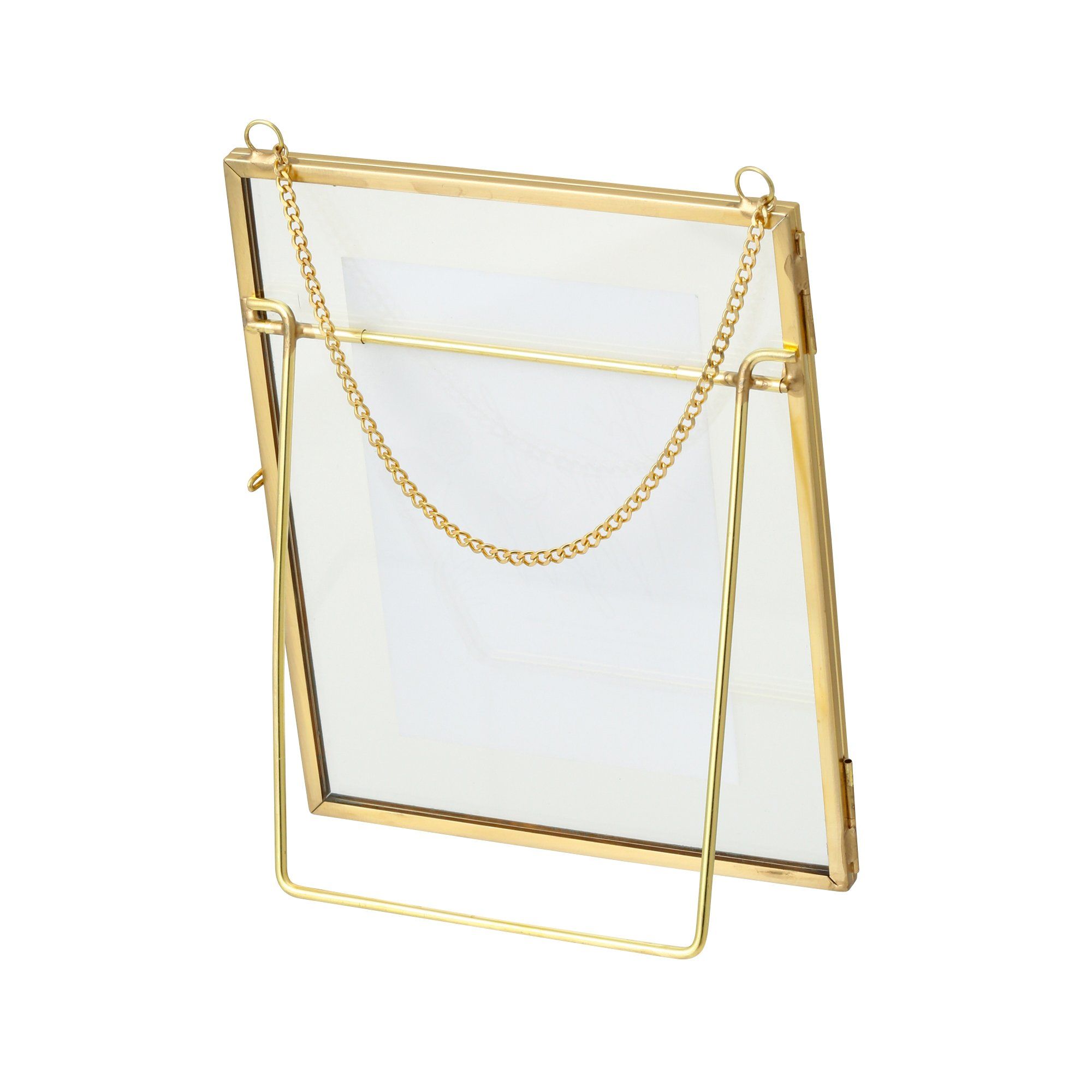 Premium Gold Metal Glass Frame - Elegant & Durable Picture Frame for Home Decor, Office, or Gift Giving