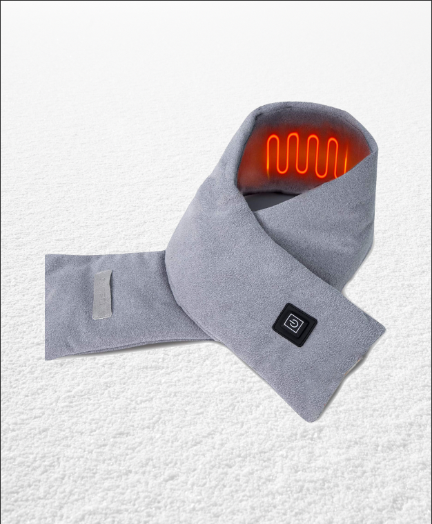 Insta Heated Scarf - USB Rechargeable Winter Scarf for Women & Men - Soft Fleece Electric Heating Scarf - Perfect for Outdoor Activities, Skiing, and Cold Weather Commutes