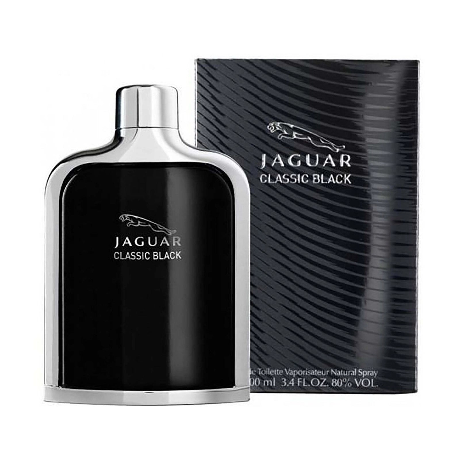 JAGUAR Classic Black Eau de Toilette for Men - 3.4 oz / 100ml Cologne Spray | Fresh & Masculine Fragrance for Everyday Wear, Date Night & Special Occasions