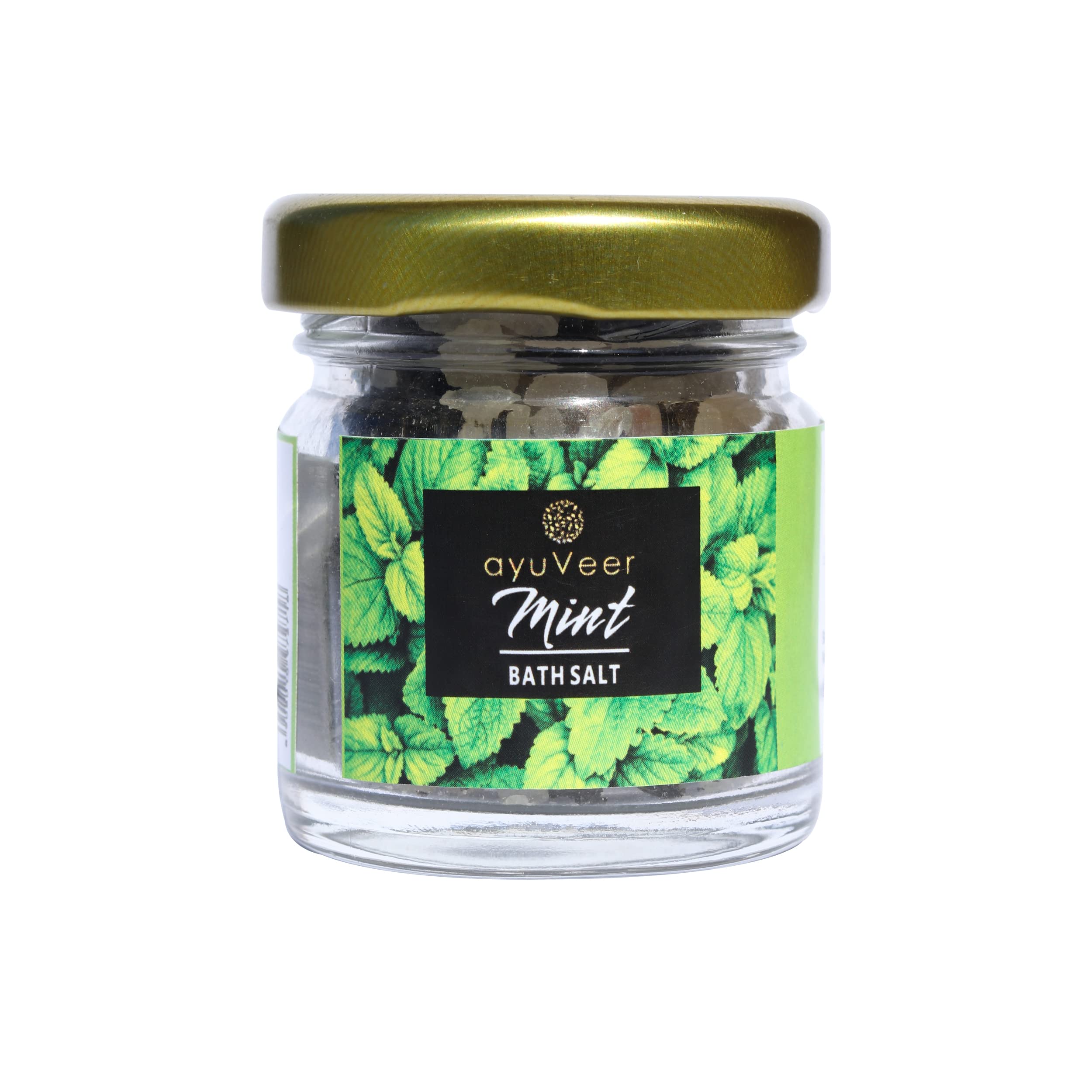 **Ayuveer Premium Aromatic Mint Bath Salt for Skin Nourishment & Relaxation – Natural Foot Massage, Pain Relief & Aromatherapy – Pure Spa-Grade Bath Salt for Muscle Relief & Home Spa (100g) – Perfect for Stress Relief, Post-Workout Recovery & Self-Care Evenings**