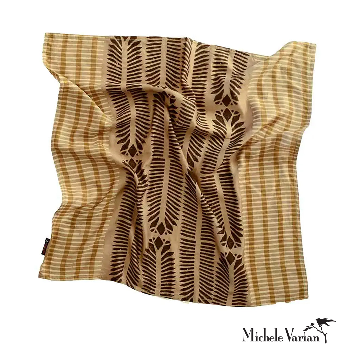 Handmade Block Printed Cotton Bandana Scarf - Stylish & Breathable for Women & Men - Perfect for Outdoor Activities, Travel, and Fashion Accessories