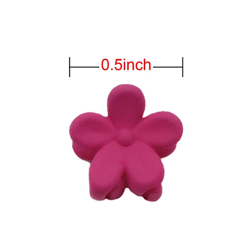 Shidara 60pcs Baby Girl Hair Clips Set - Mini Flower Hair Claw Clips for Bangs & Ponytails | Cute Hair Accessories for Toddlers & Kids | Perfect for School, Parties & Daily Styling