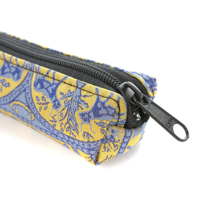 Nishijin Woven Pencil Case - The Bull in the Field - Handmade Japanese Traditional Craft Pen Holder from Kyoto | Perfect for School, Office & Gift Giving